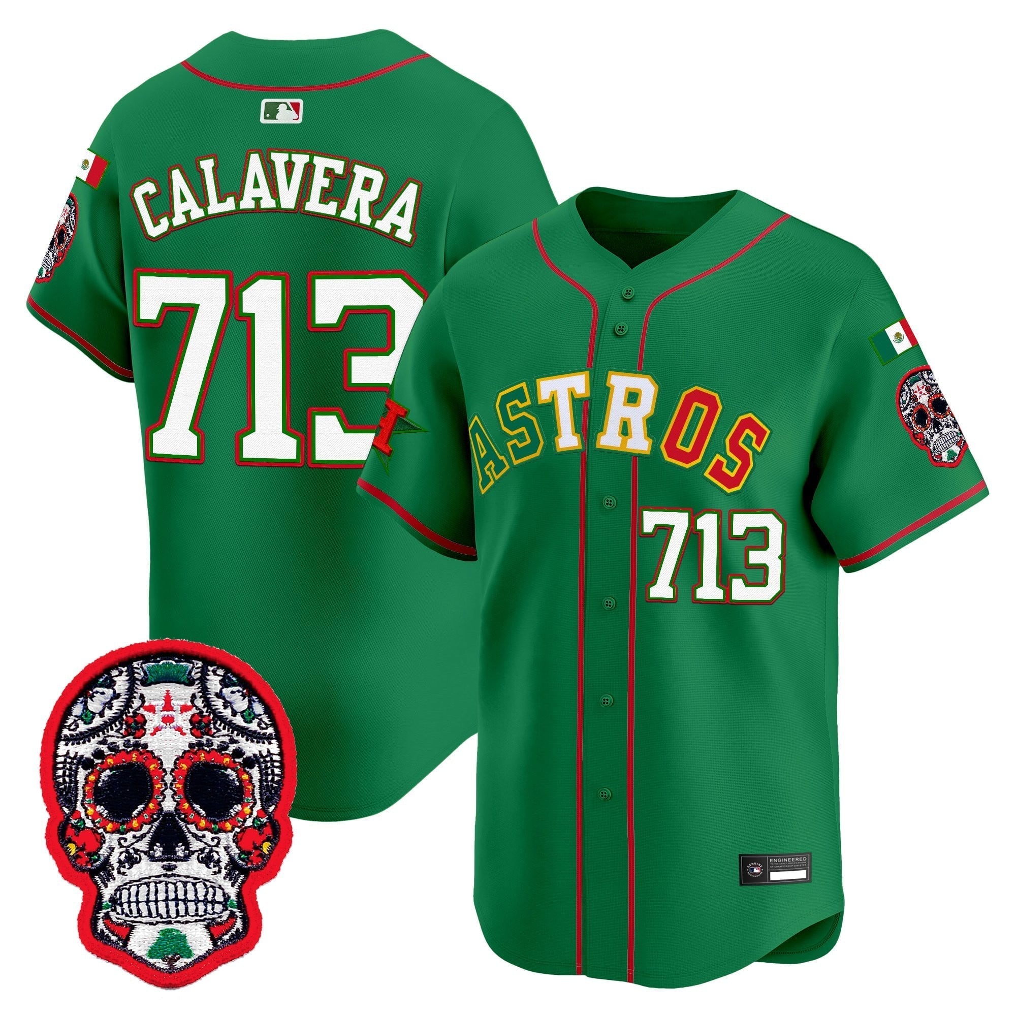 HOU Mexico 2025 'Día de los Muertos Edition' Vapor Premier Limited Jersey - Stitched