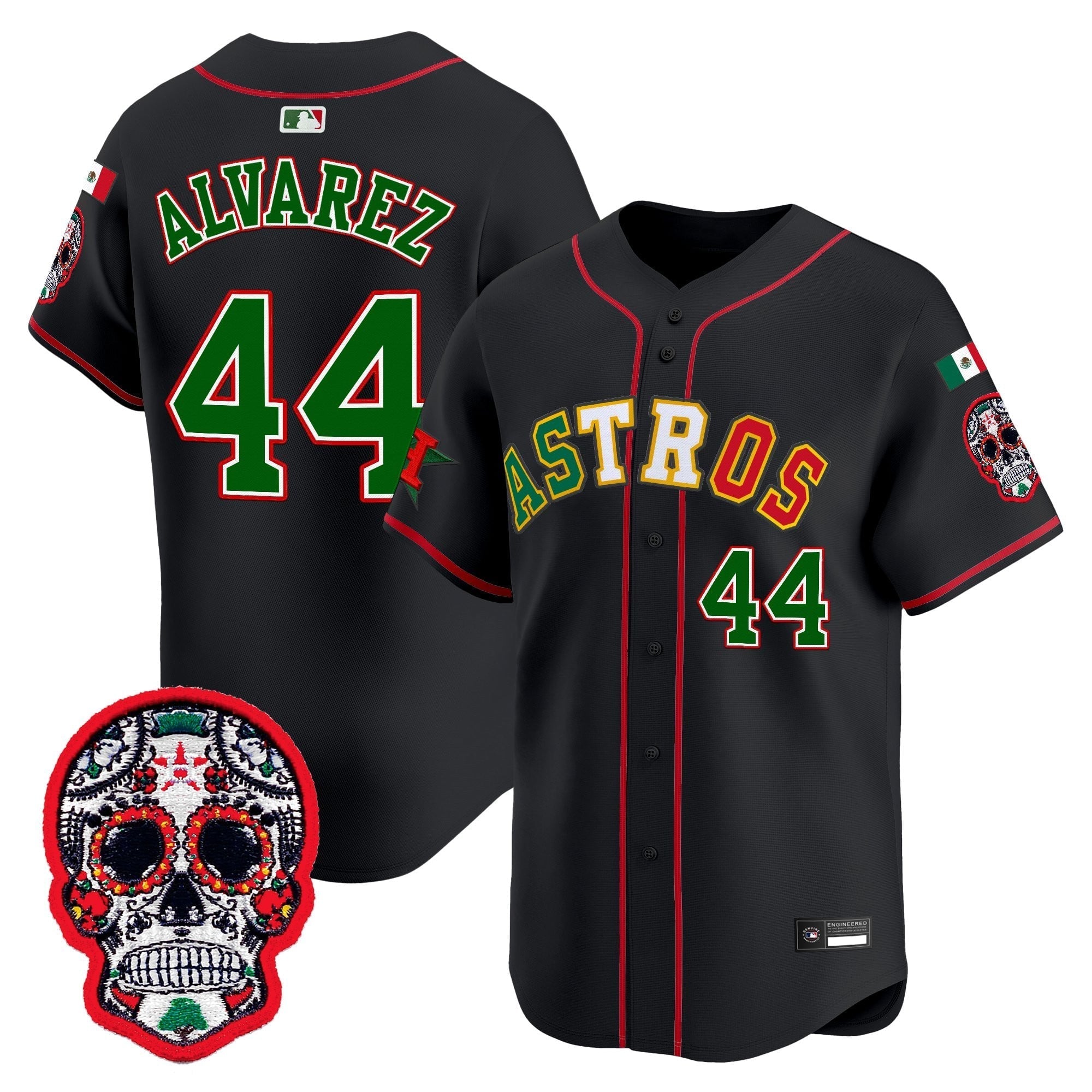 HOU Mexico 2025 'Día de los Muertos Edition' Vapor Premier Limited Jersey - Stitched