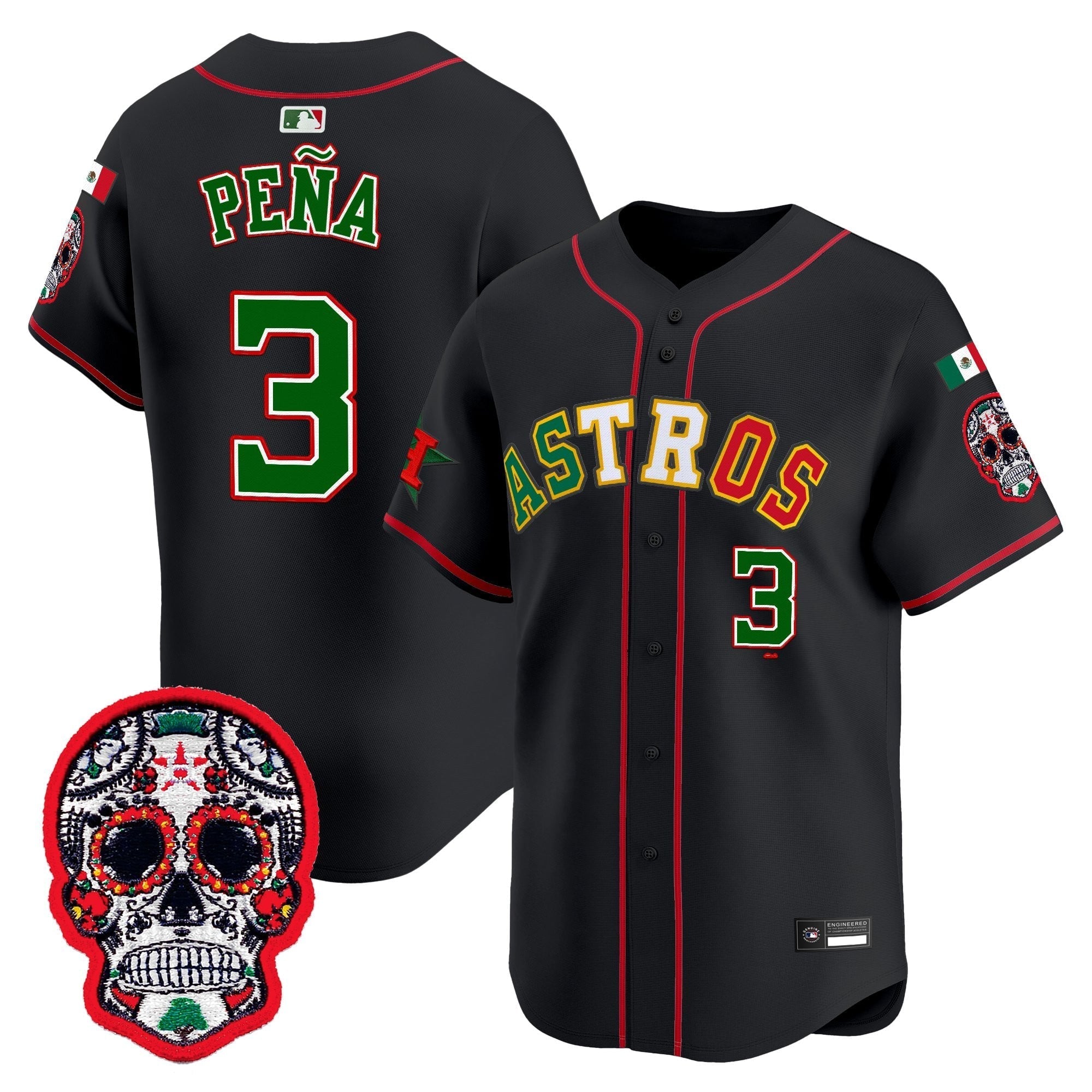 HOU Mexico 2025 'Día de los Muertos Edition' Vapor Premier Limited Jersey - Stitched