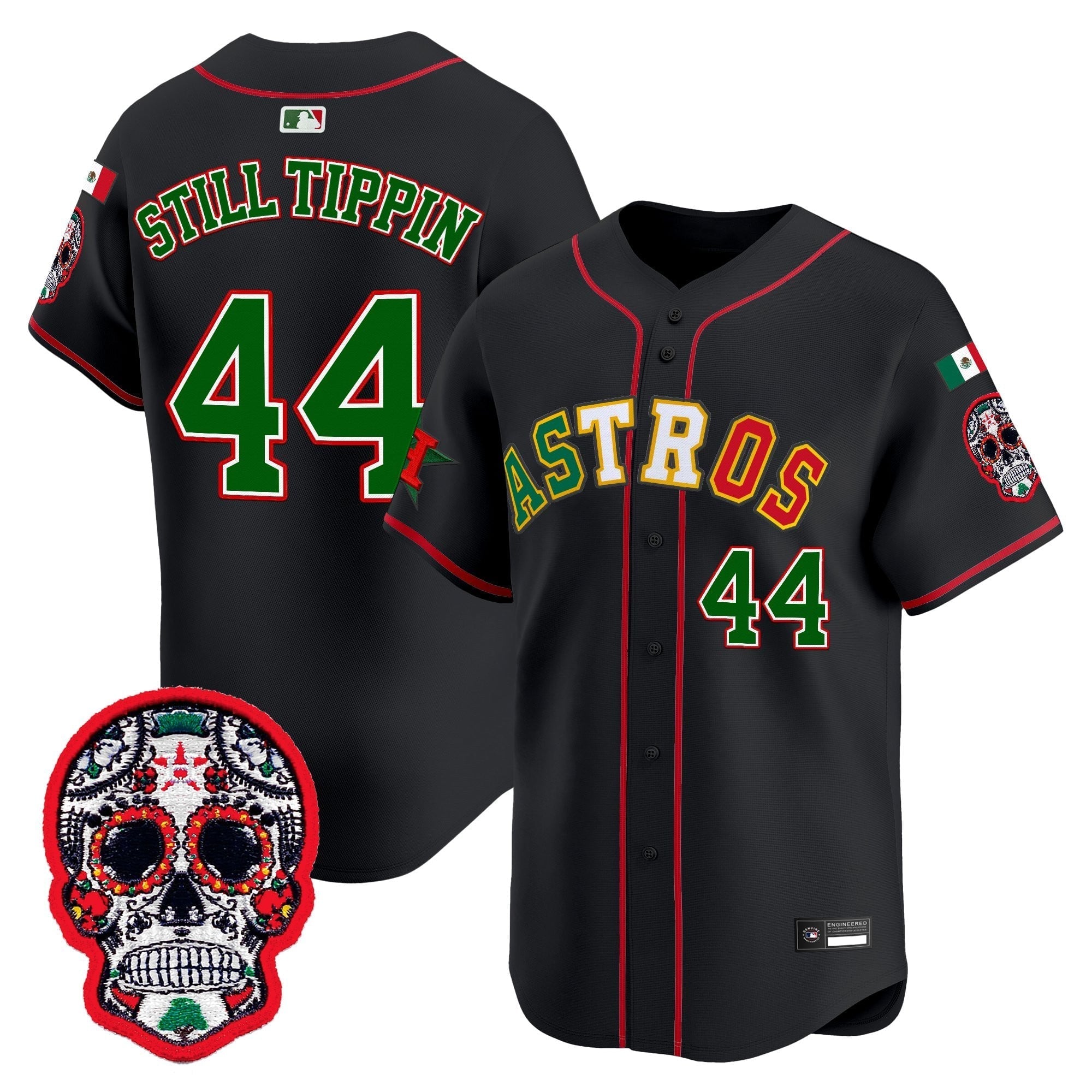 HOU Mexico 2025 'Día de los Muertos Edition' Vapor Premier Limited Jersey - Stitched