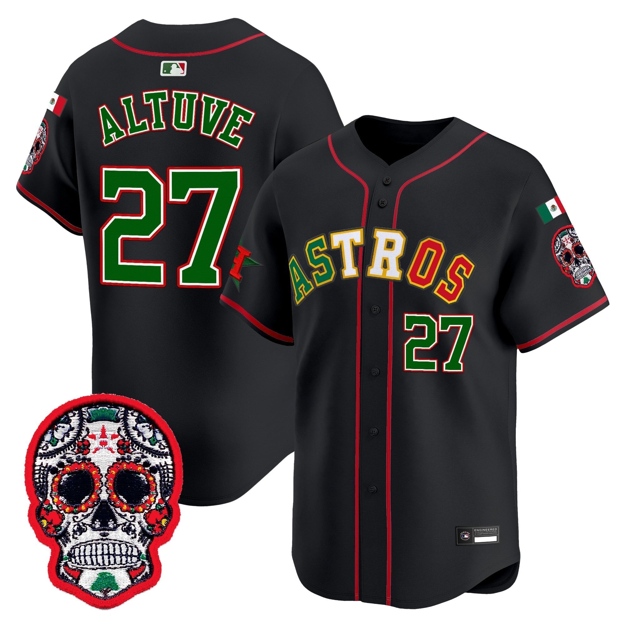 HOU Mexico 2025 'Día de los Muertos Edition' Vapor Premier Limited Jersey - Stitched