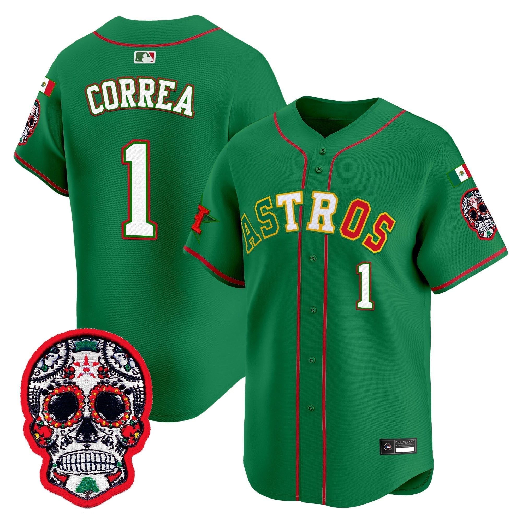 HOU Mexico 2025 'Día de los Muertos Edition' Vapor Premier Limited Jersey - Stitched