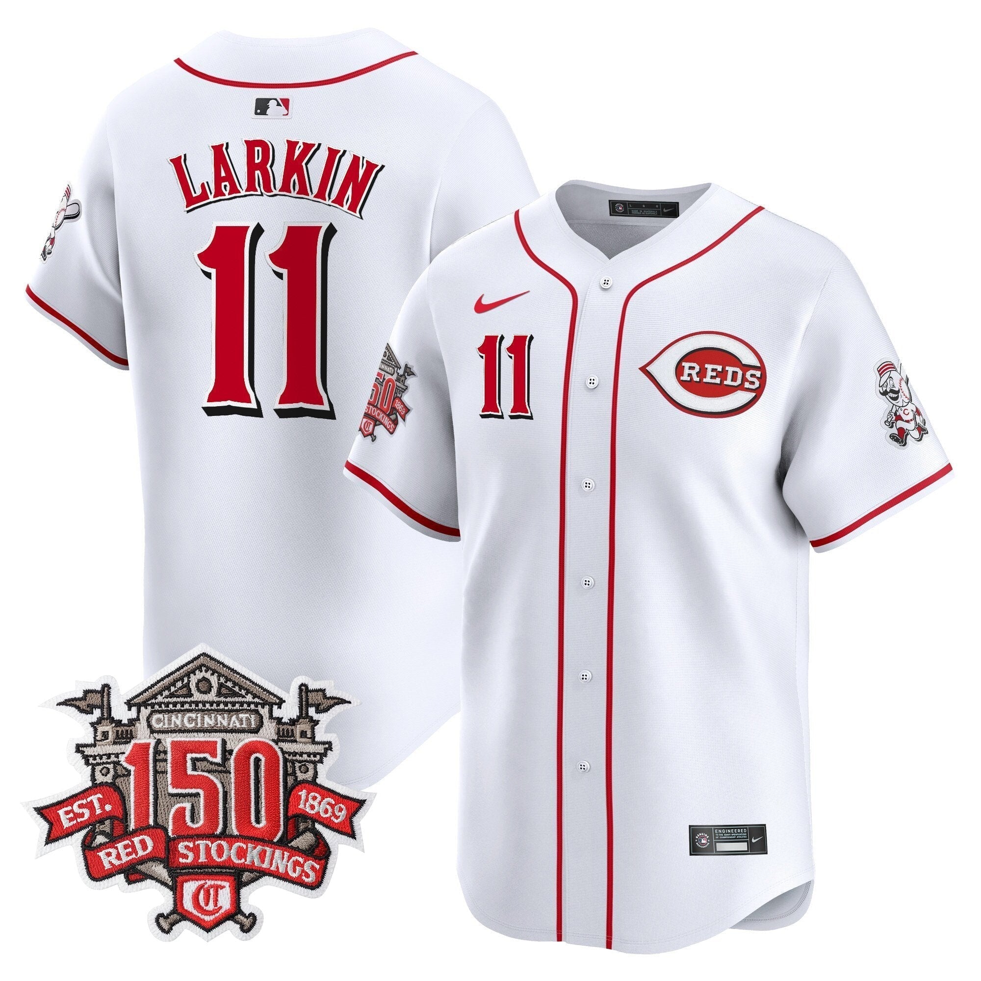 CIN 150th Anniversary Patch Vapor Premier Limited Jersey - Stitched