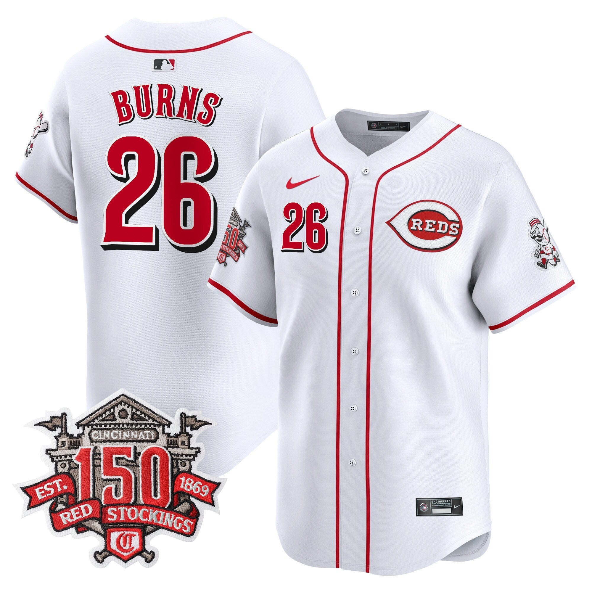 CIN 150th Anniversary Patch Vapor Premier Limited Jersey - Stitched