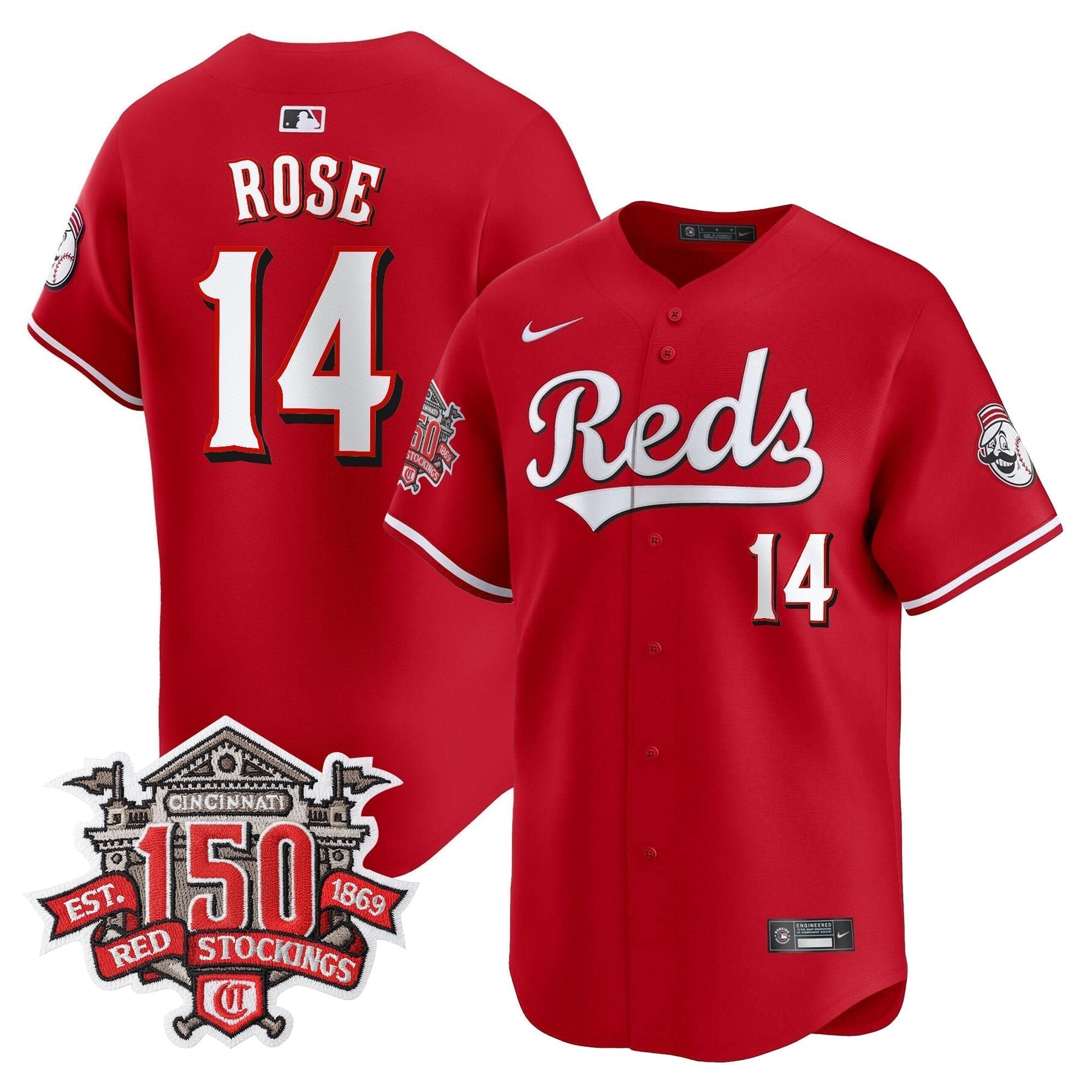 CIN 150th Anniversary Patch Vapor Premier Limited Jersey - Stitched