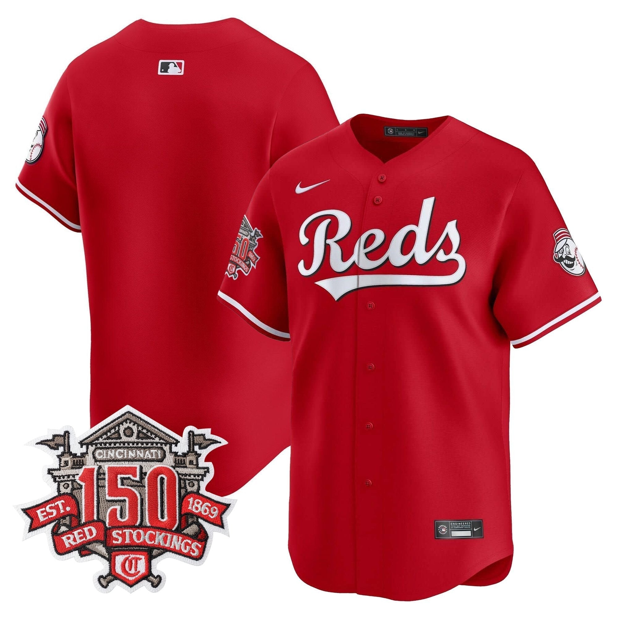 CIN 150th Anniversary Patch Vapor Premier Limited Jersey - Stitched