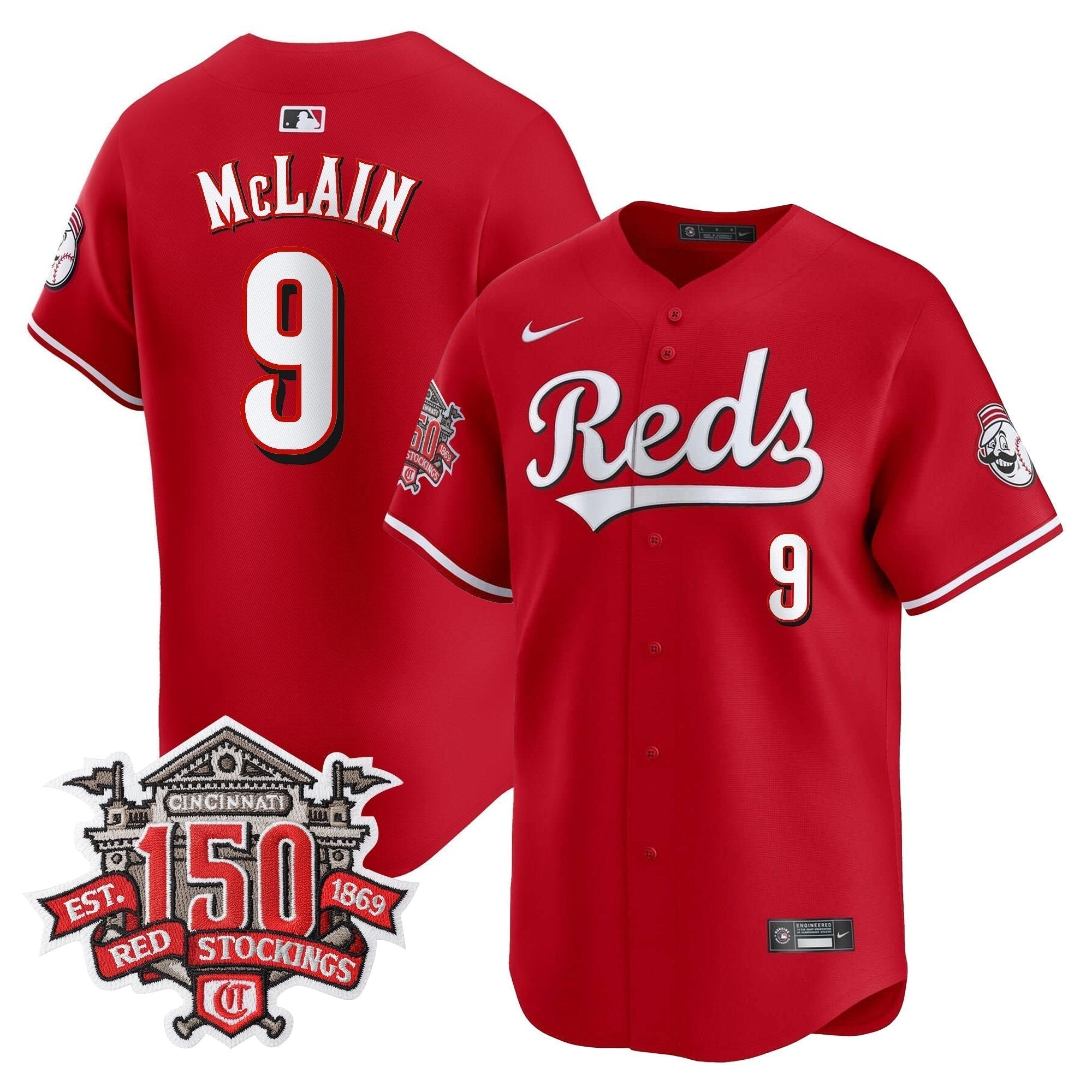CIN 150th Anniversary Patch Vapor Premier Limited Jersey - Stitched