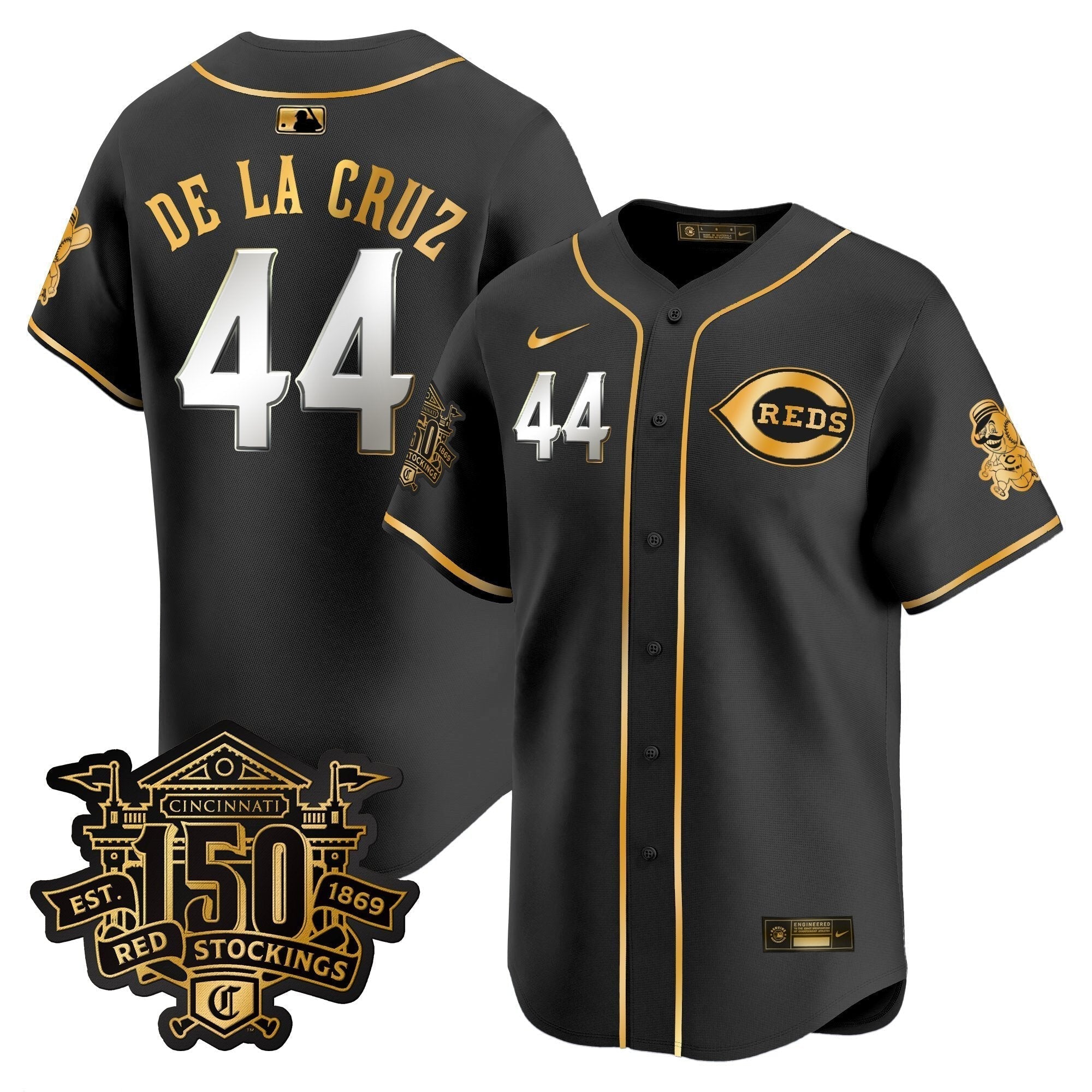 CIN 150th Anniversary Patch Vapor Premier Limited Jersey - Stitched
