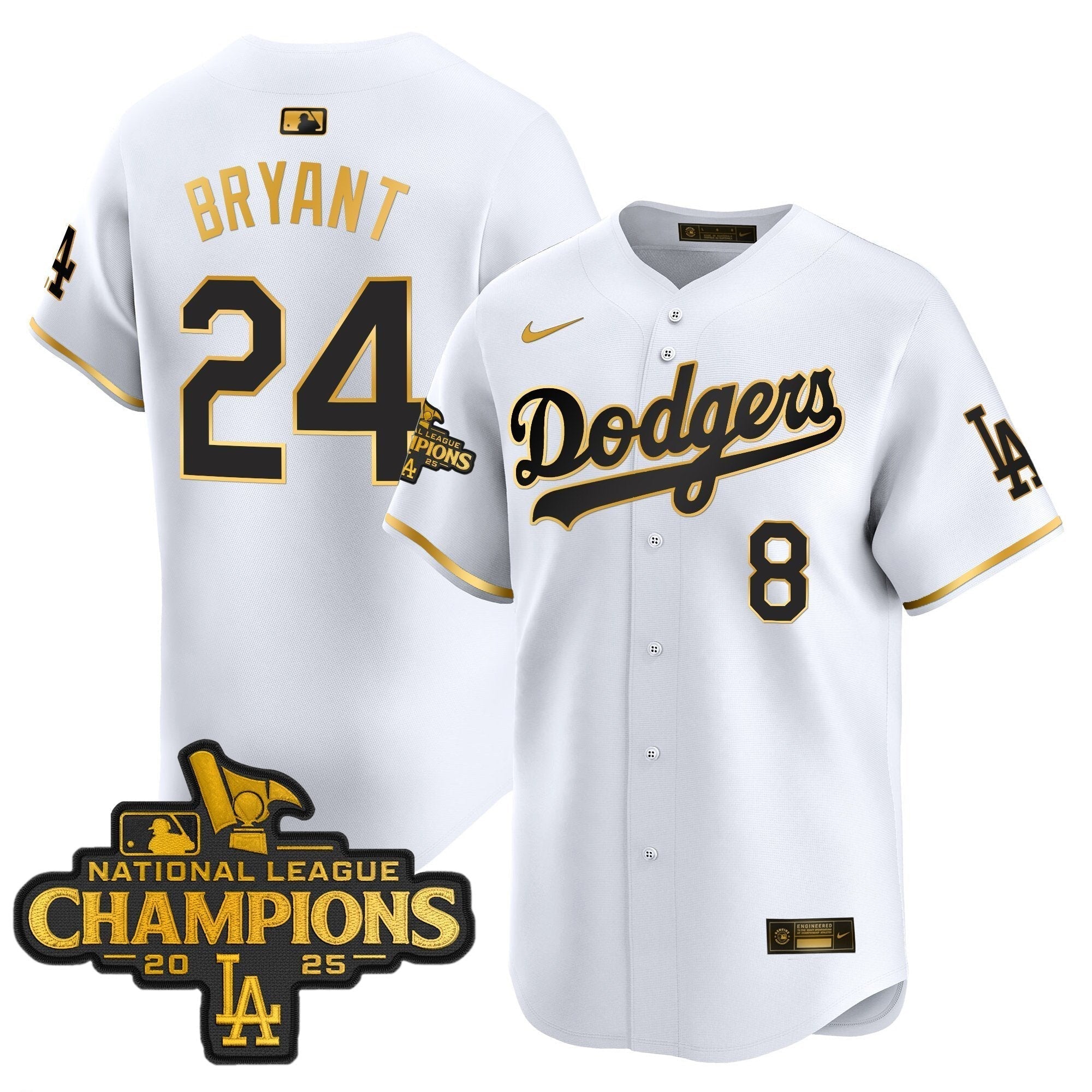 Dodgers 2025 National League Champions Vapor Premier Limited Jersey - Stitched