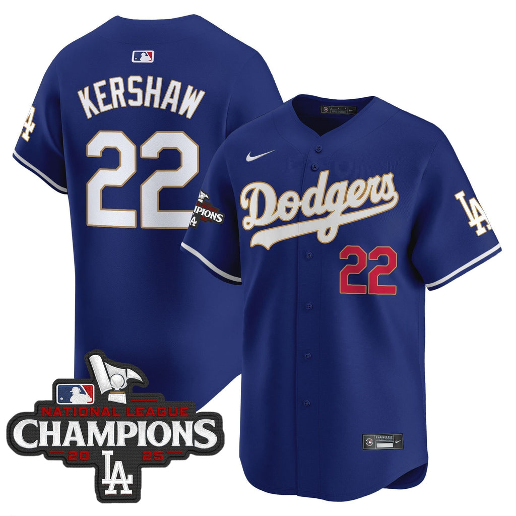 Dodgers 2025 National League Champions Vapor Premier Limited Jersey - Stitched