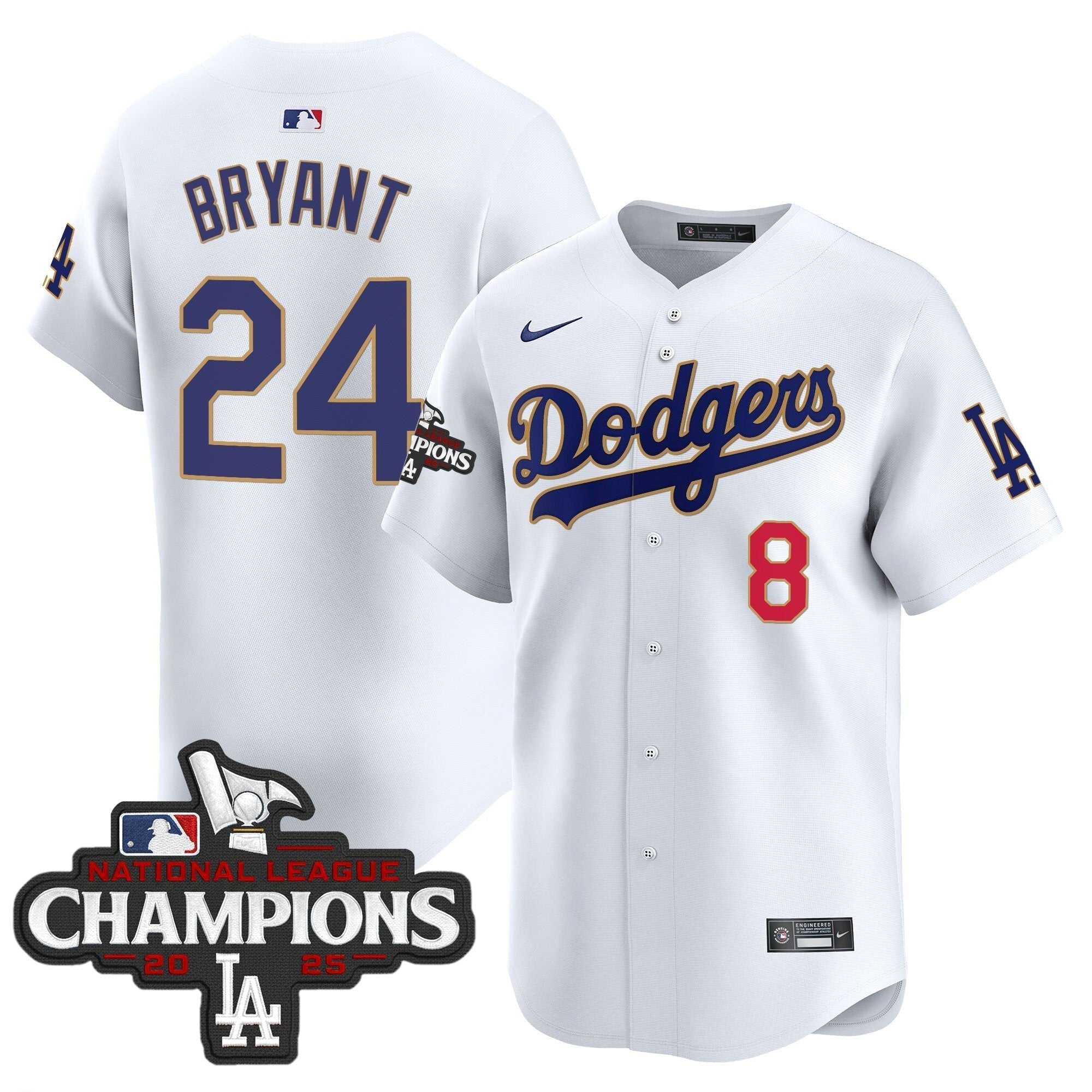 Dodgers 2025 National League Champions Vapor Premier Limited Jersey - Stitched