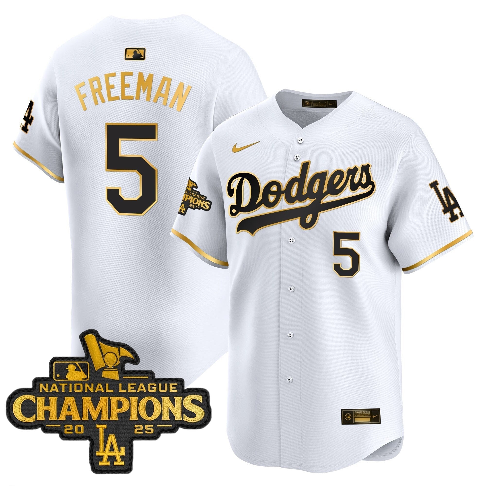 Dodgers 2025 National League Champions Vapor Premier Limited Jersey - Stitched