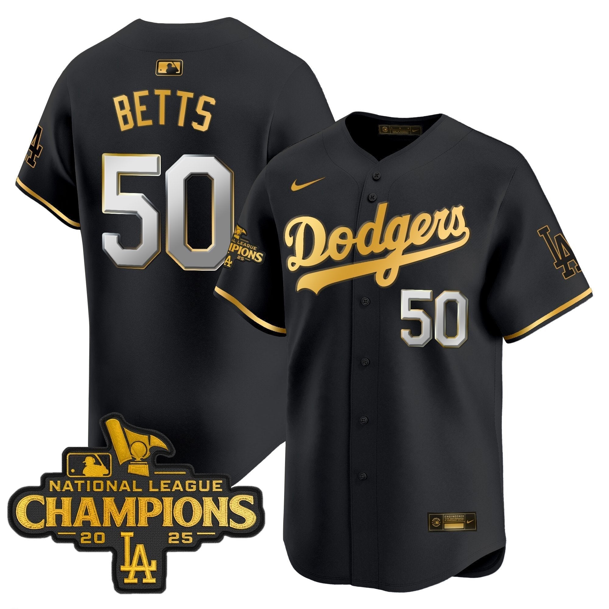 Dodgers 2025 National League Champions Vapor Premier Limited Jersey - Stitched