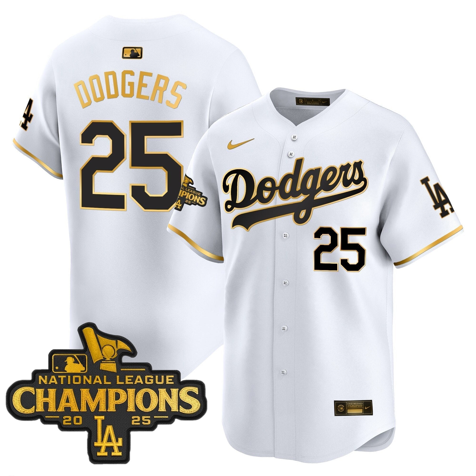 Dodgers 2025 National League Champions Vapor Premier Limited Jersey - Stitched