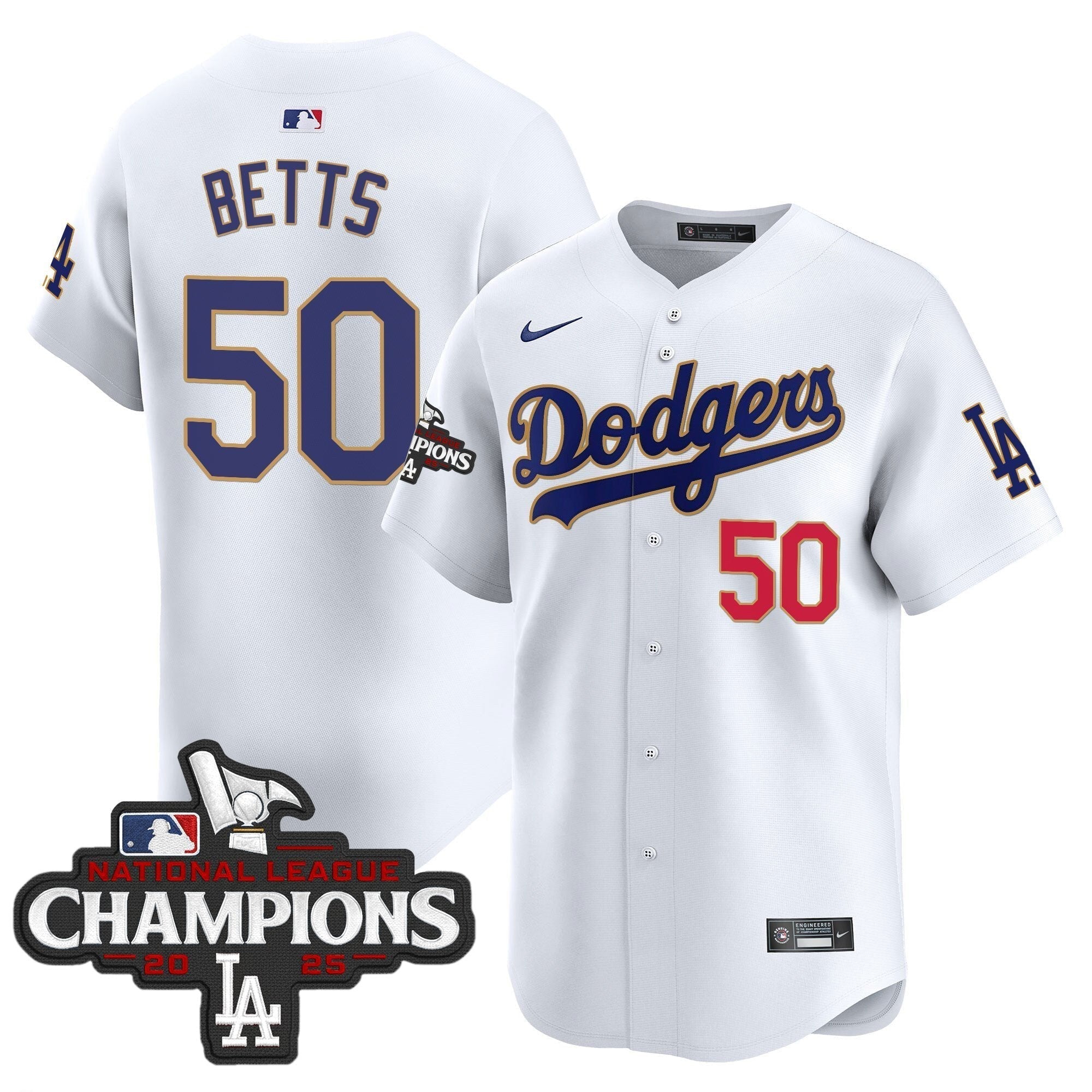 Dodgers 2025 National League Champions Vapor Premier Limited Jersey - Stitched