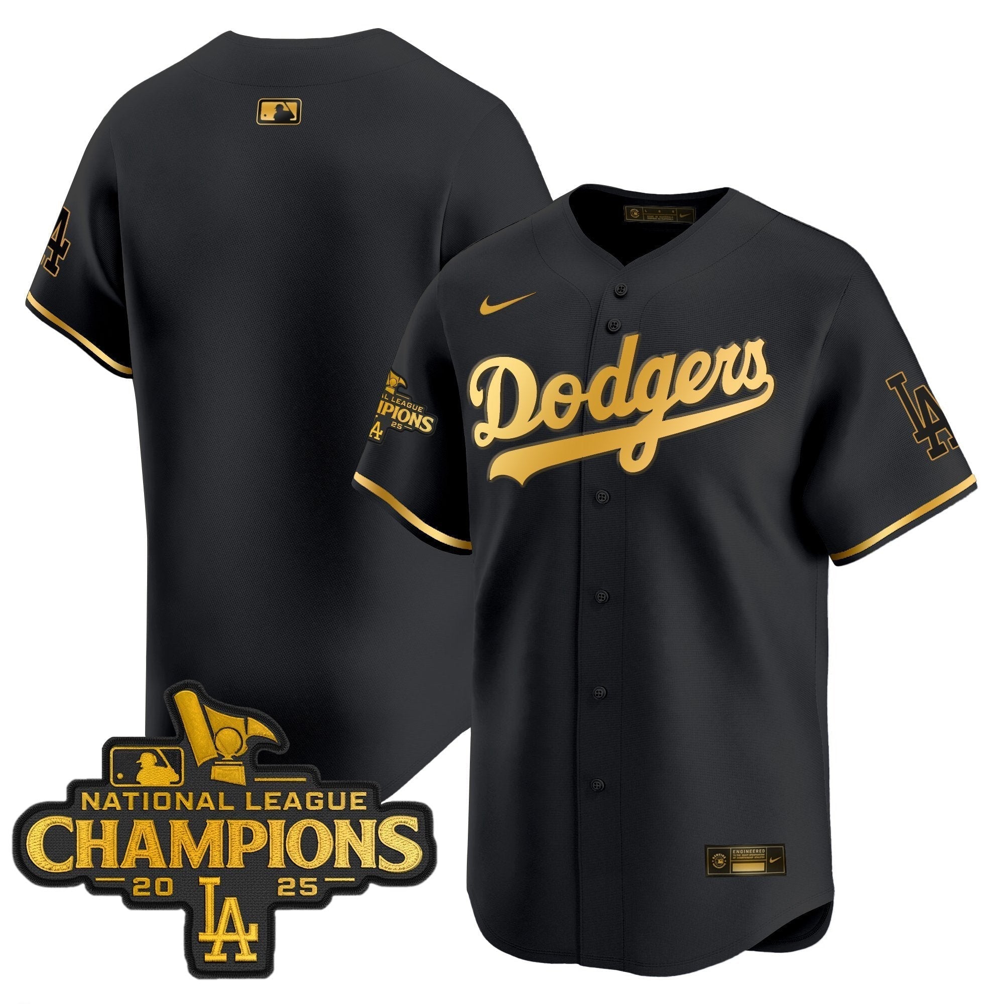 Dodgers 2025 National League Champions Vapor Premier Limited Jersey - Stitched