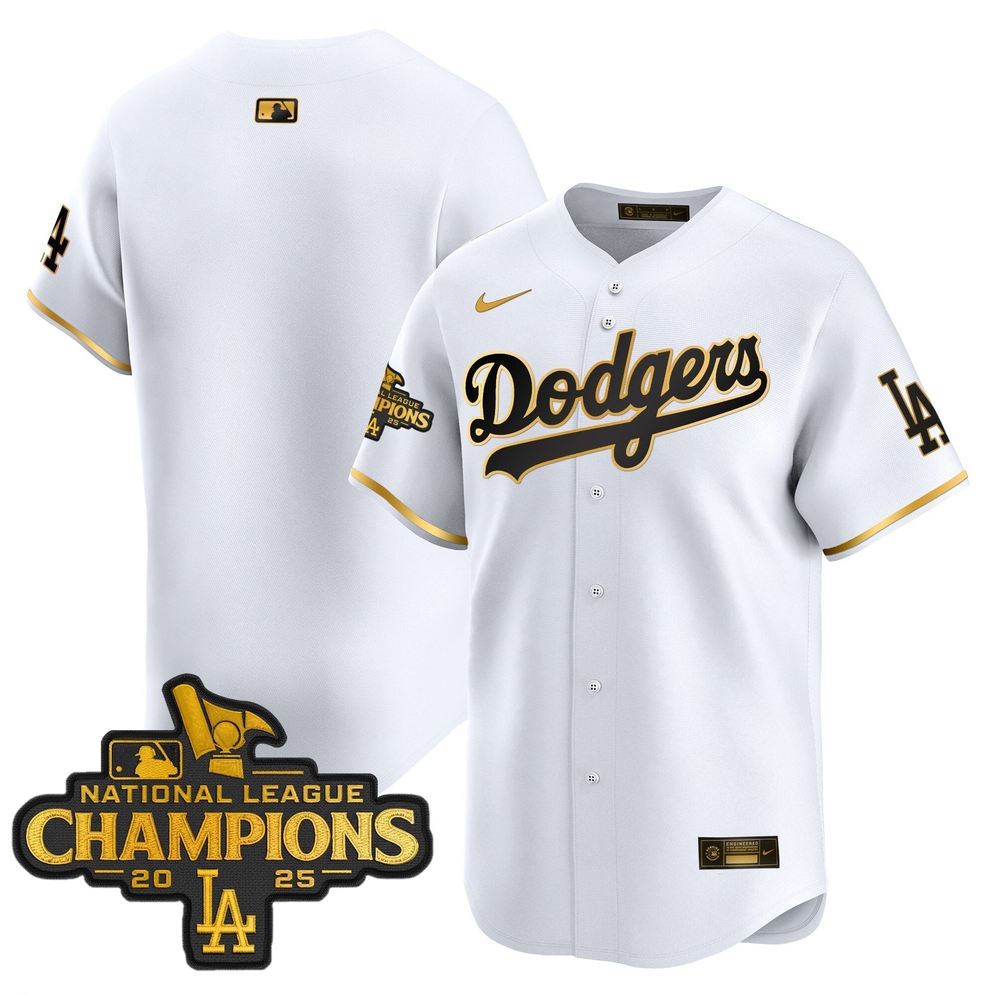 Dodgers 2025 National League Champions Vapor Premier Limited Jersey - Stitched