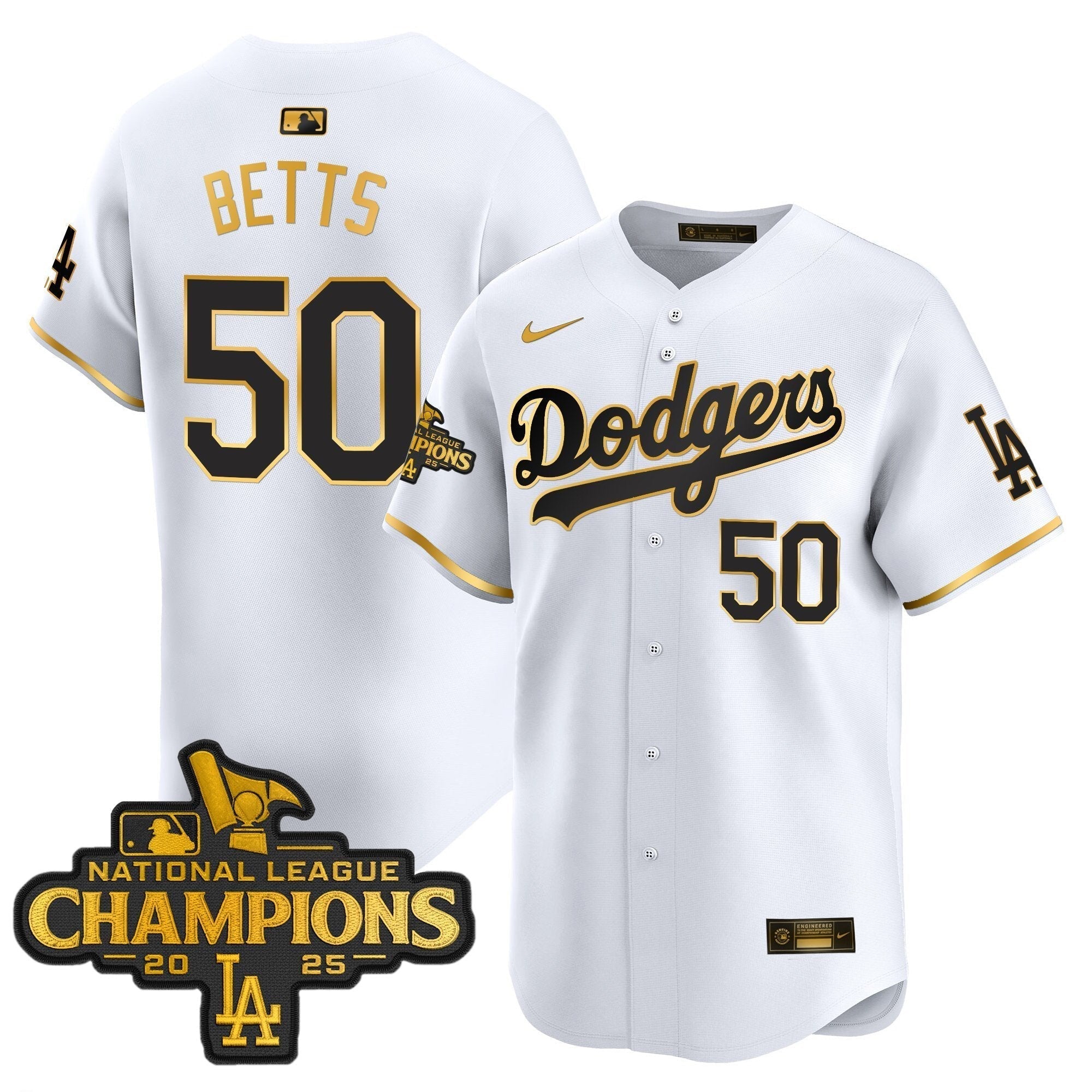 Dodgers 2025 National League Champions Vapor Premier Limited Jersey - Stitched