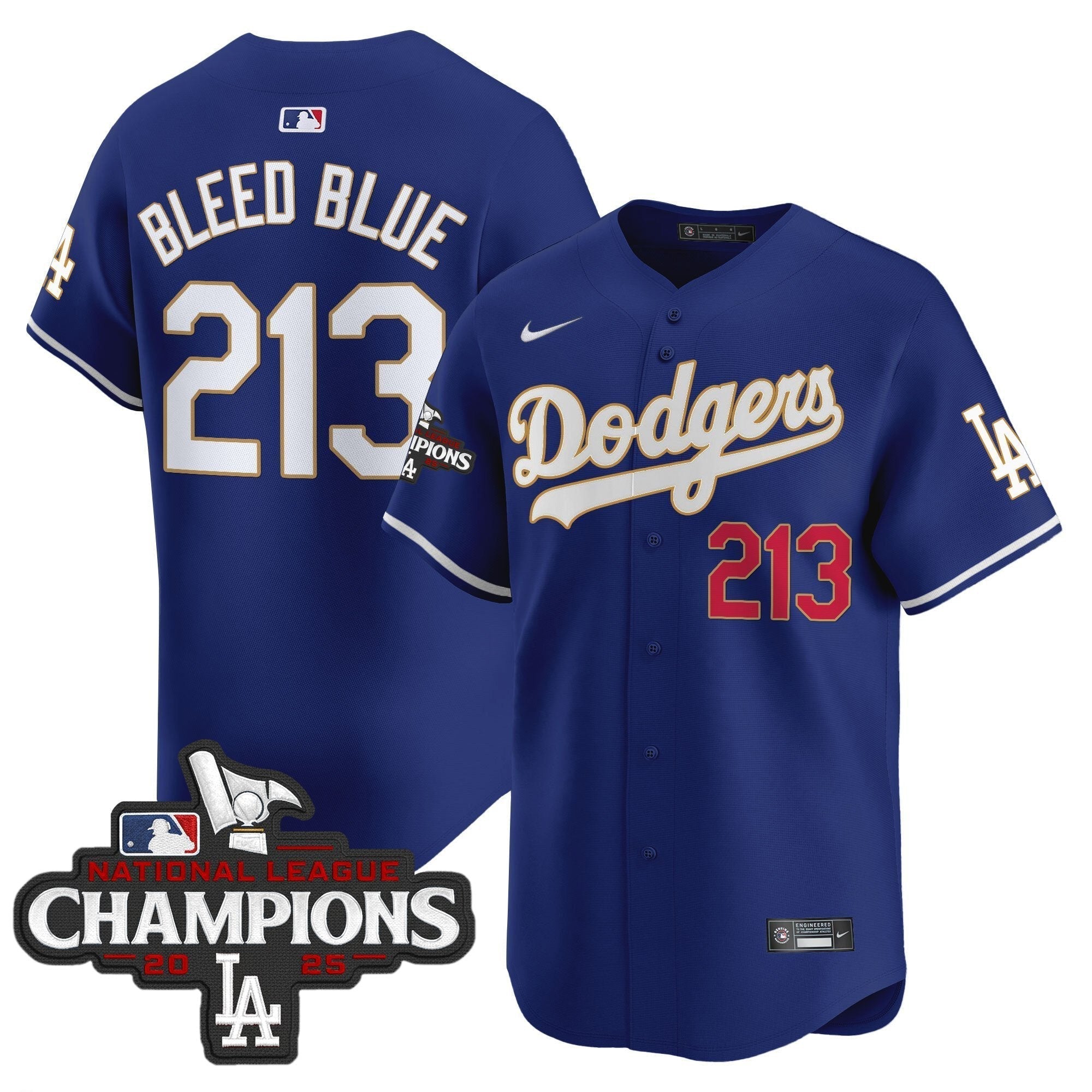 Dodgers 2025 National League Champions Vapor Premier Limited Jersey - Stitched