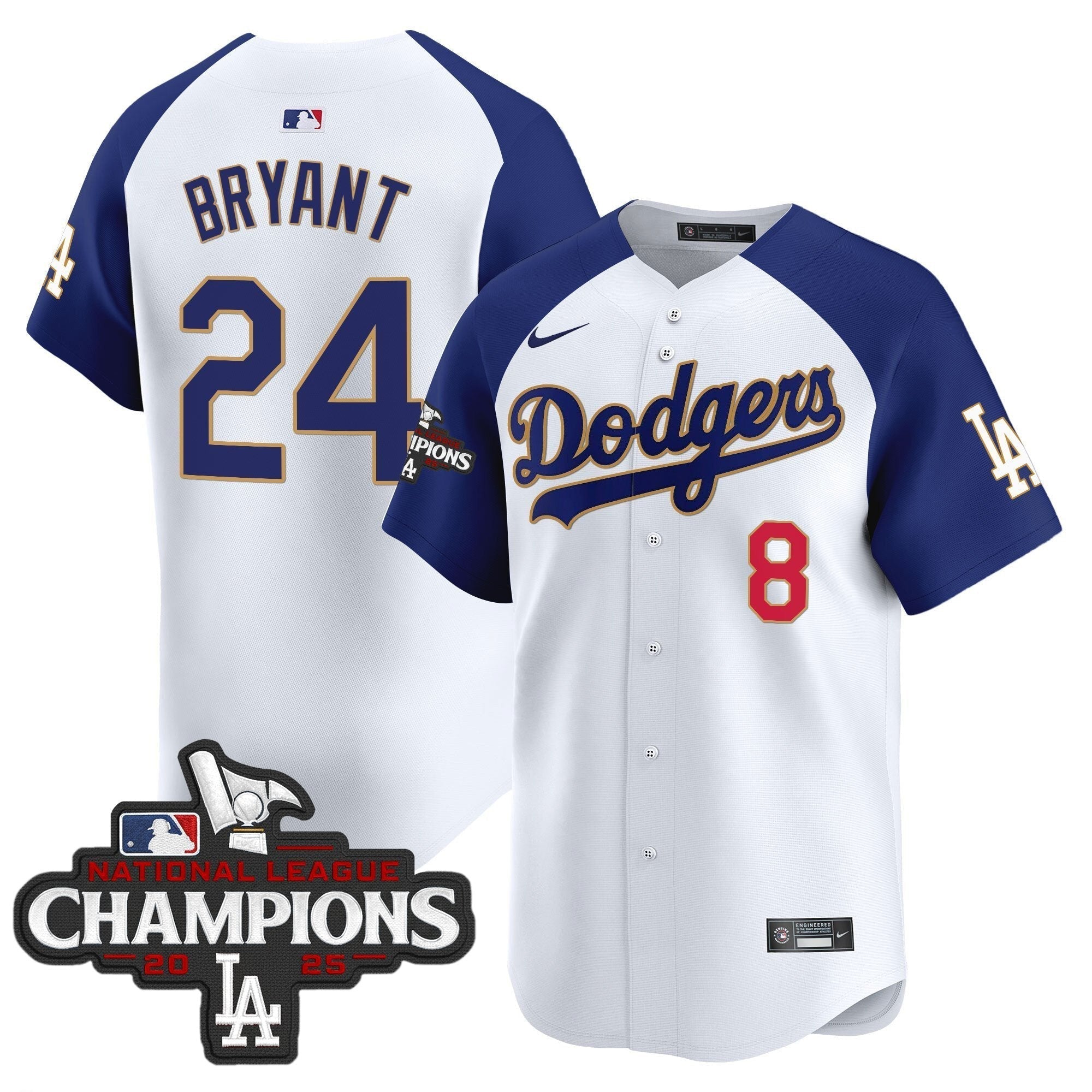 Dodgers 2025 National League Champions Vapor Premier Limited Jersey - Stitched