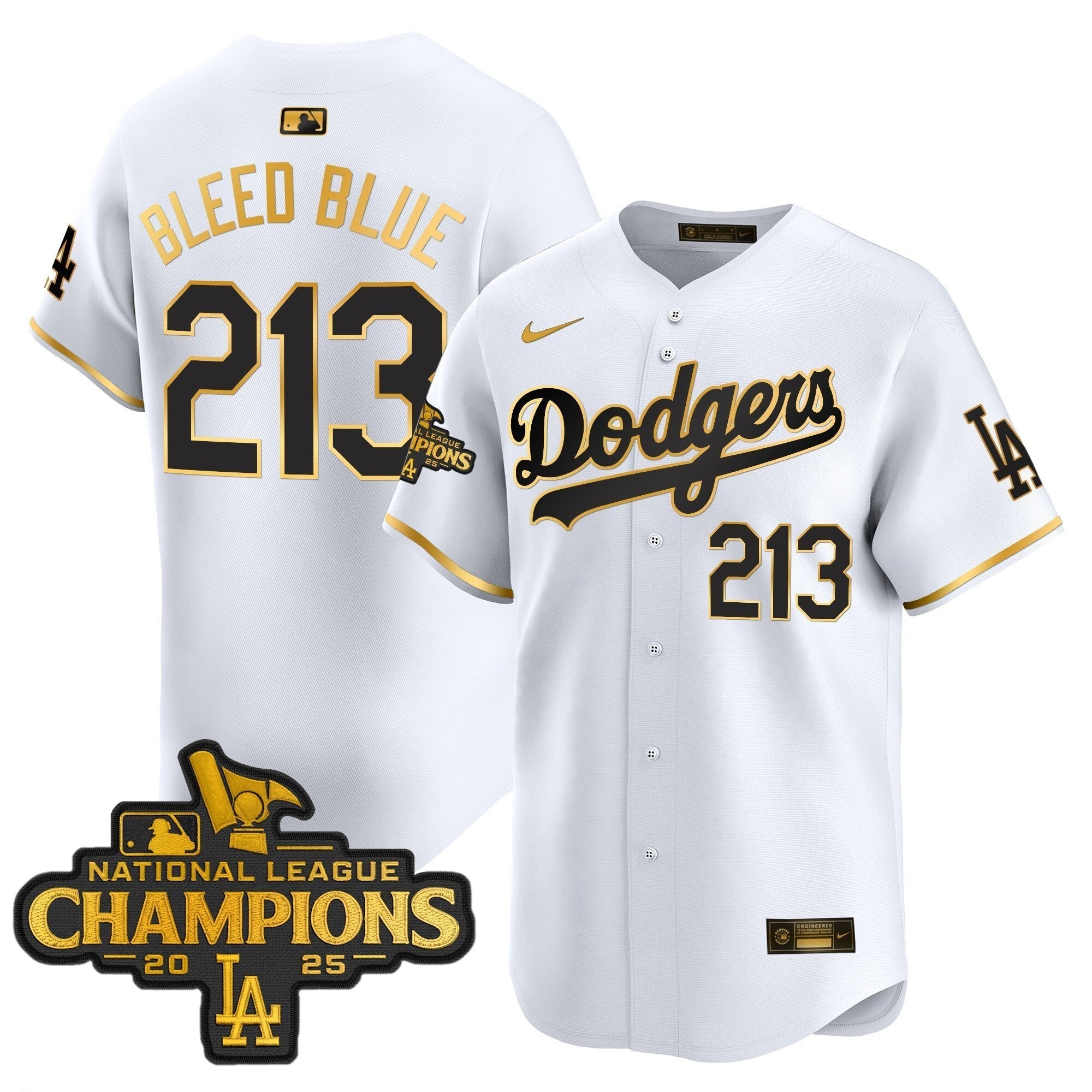 Dodgers 2025 National League Champions Vapor Premier Limited Jersey - Stitched