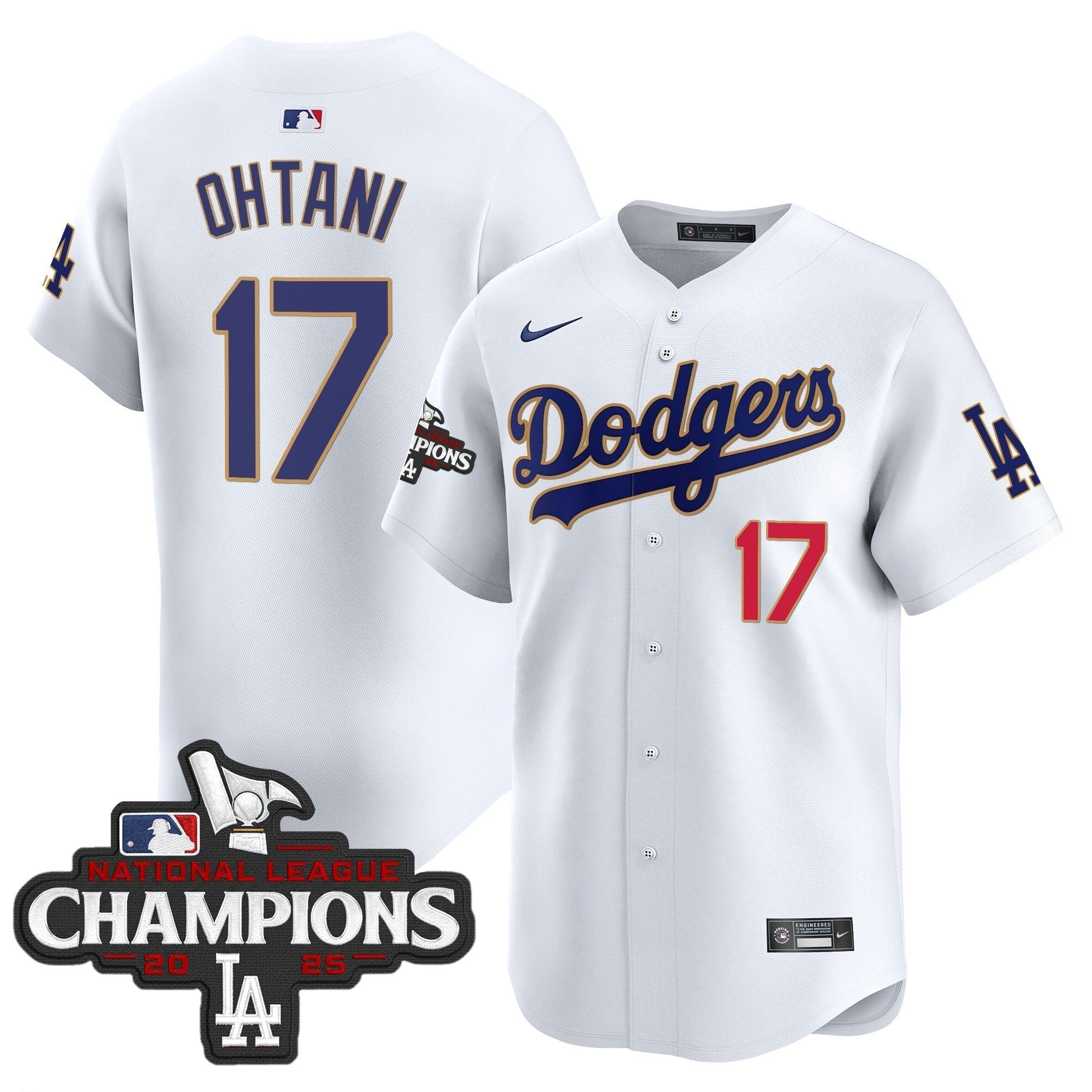 Dodgers 2025 National League Champions Vapor Premier Limited Jersey - Stitched