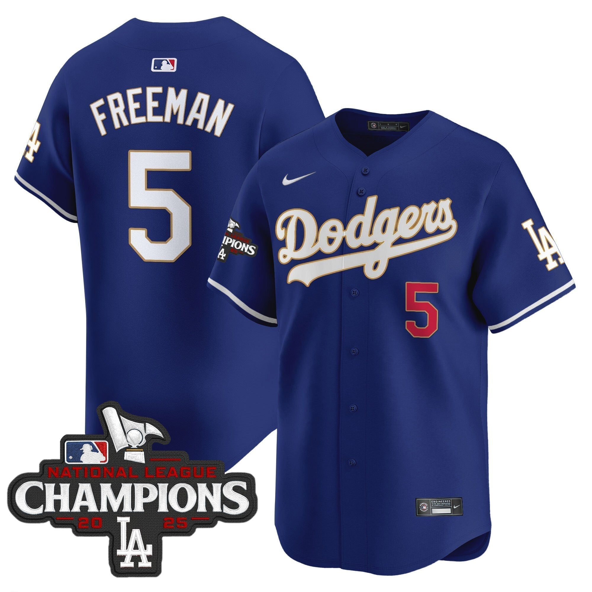 Dodgers 2025 National League Champions Vapor Premier Limited Jersey - Stitched