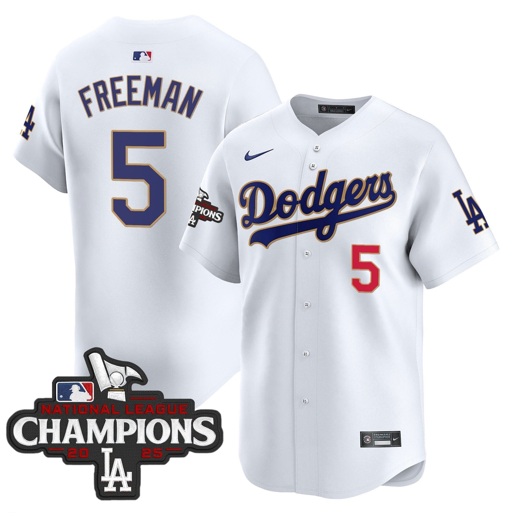 Dodgers 2025 National League Champions Vapor Premier Limited Jersey - Stitched