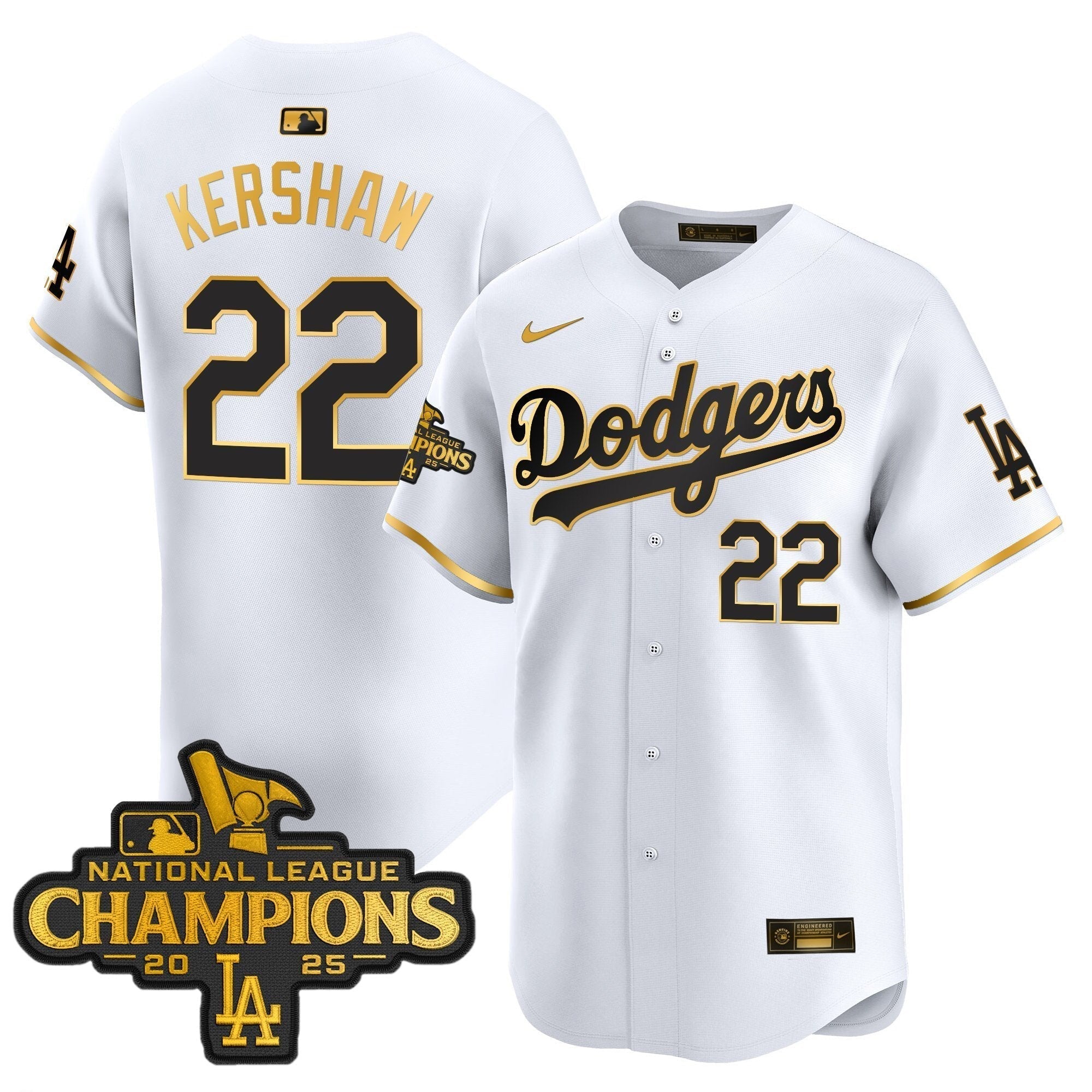 Dodgers 2025 National League Champions Vapor Premier Limited Jersey - Stitched