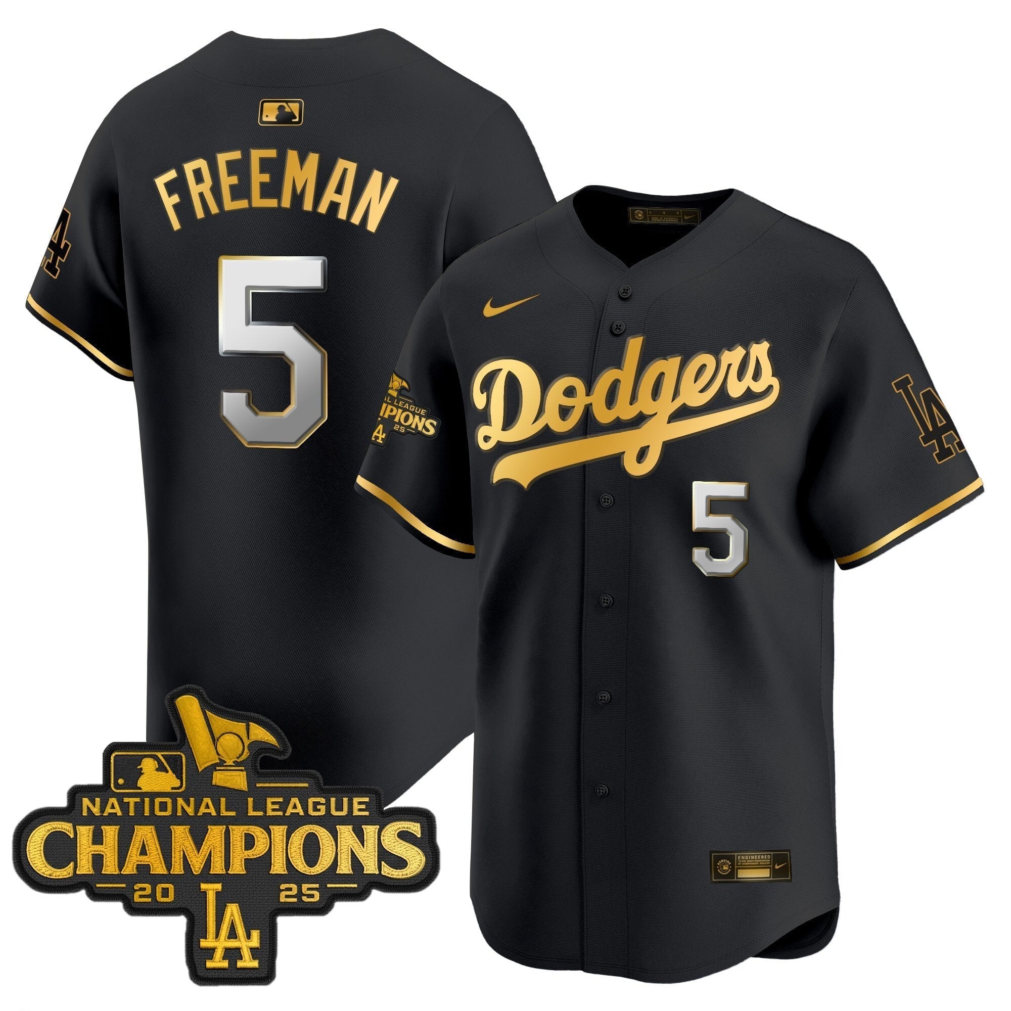 Dodgers 2025 National League Champions Vapor Premier Limited Jersey - Stitched
