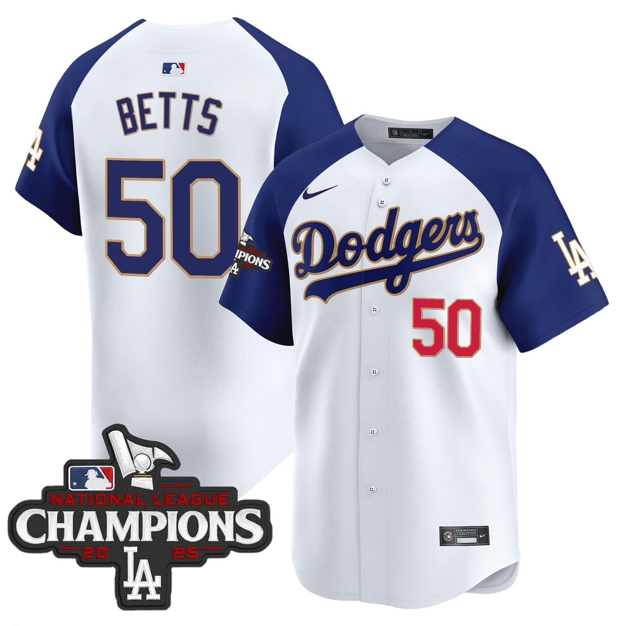 Dodgers 2025 National League Champions Vapor Premier Limited Jersey - Stitched