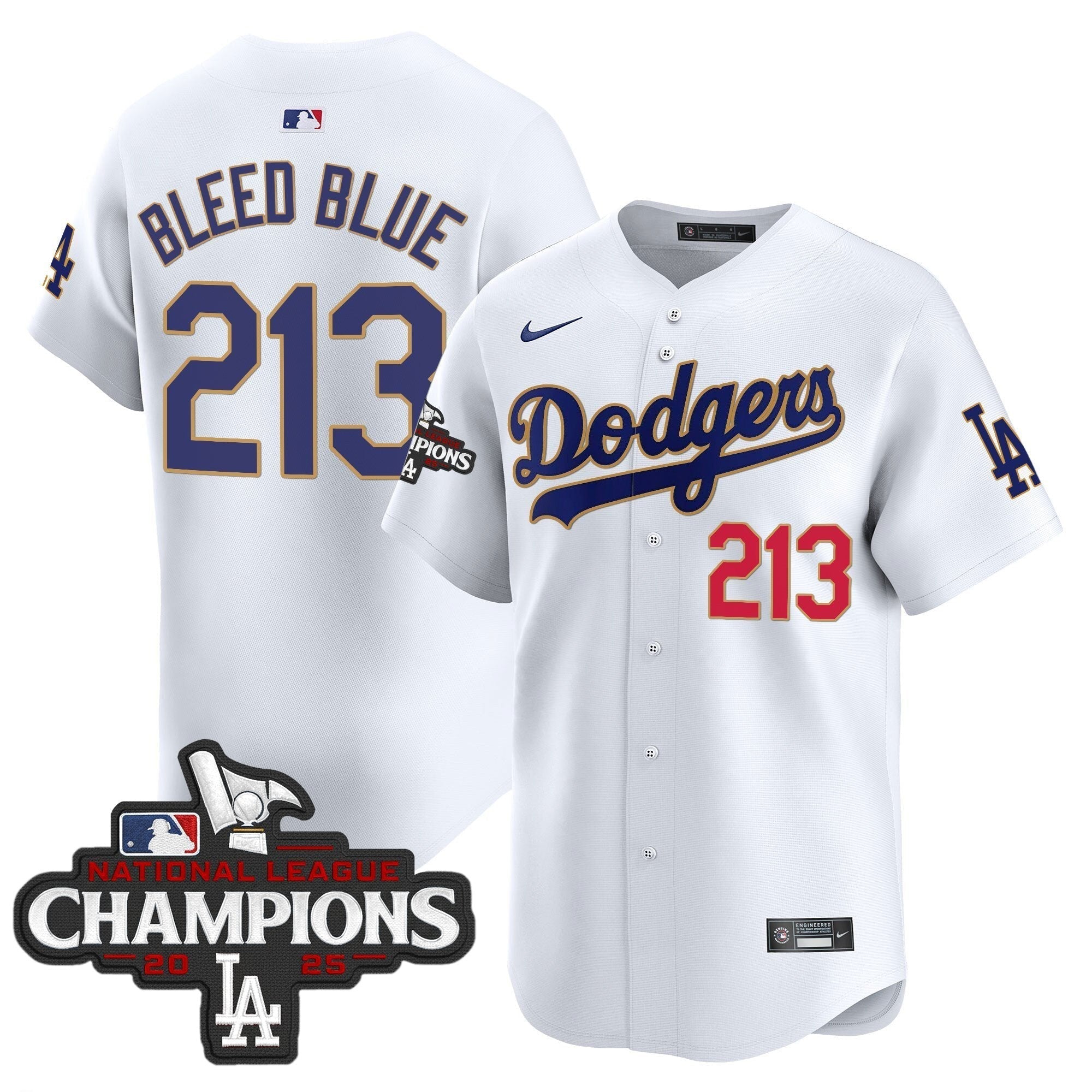 Dodgers 2025 National League Champions Vapor Premier Limited Jersey - Stitched