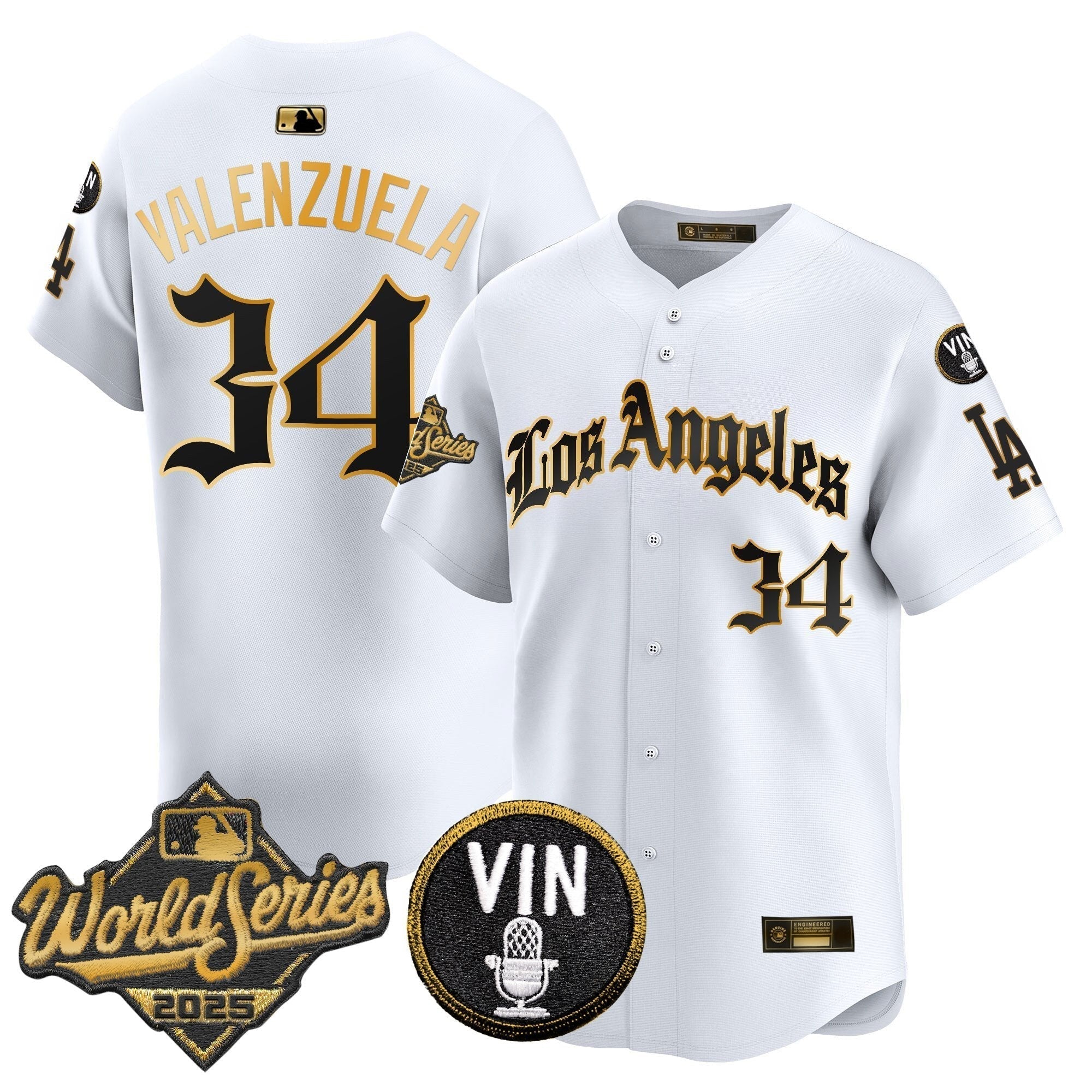 Dodgers 2025 World Series Vapor Premier Limited Jersey - LA Gothic Edition - Stitched
