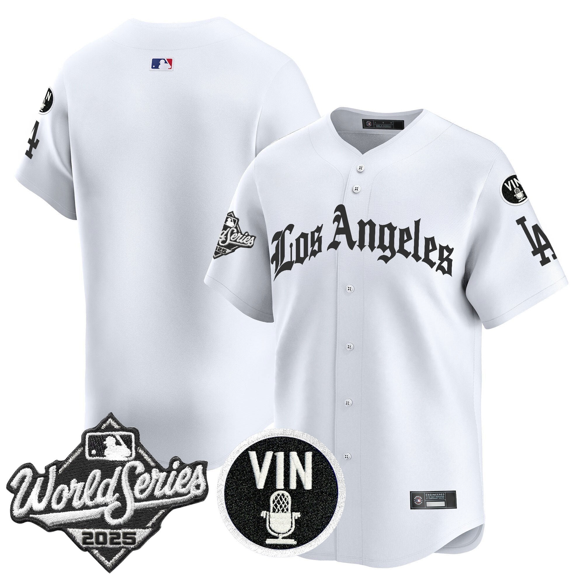 Dodgers 2025 World Series Vapor Premier Limited Jersey - LA Gothic Edition - Stitched