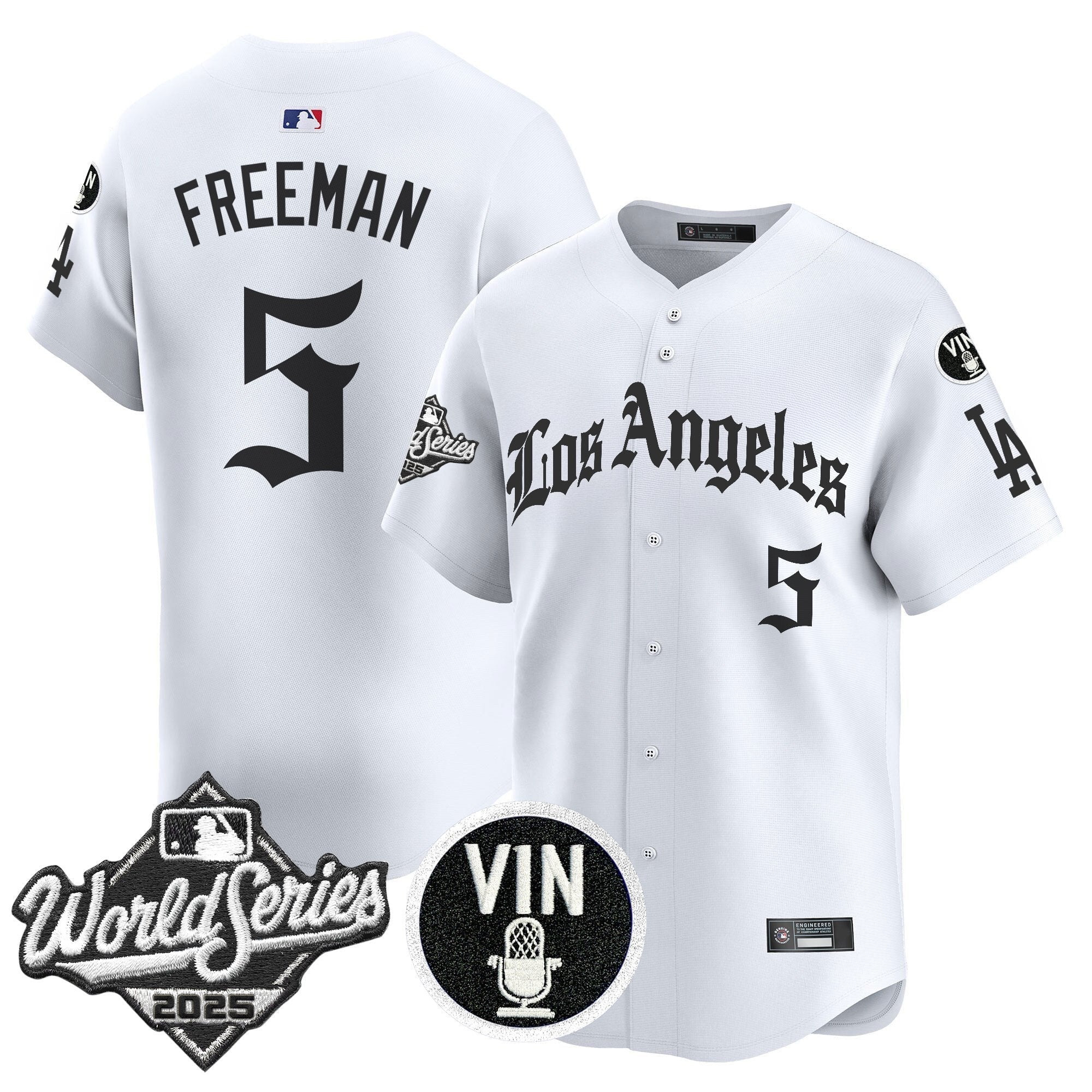Dodgers 2025 World Series Vapor Premier Limited Jersey - LA Gothic Edition - Stitched