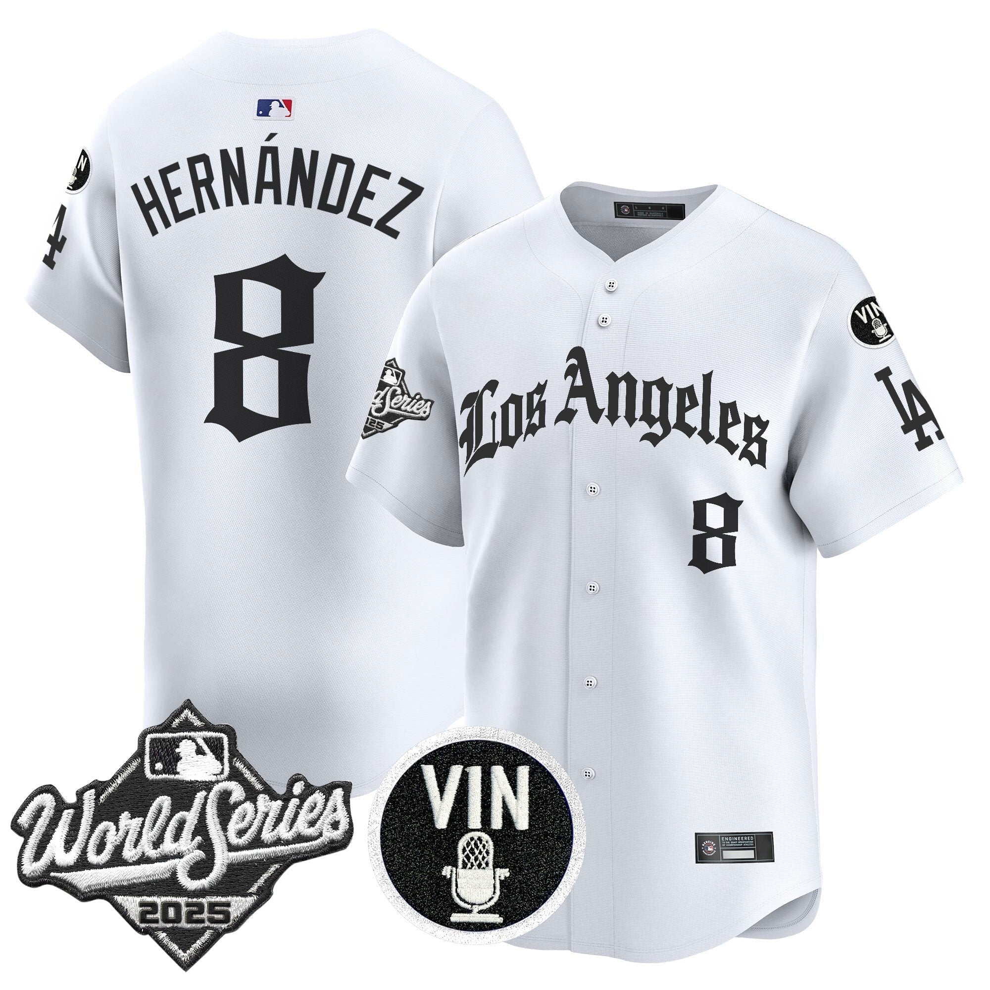 Dodgers 2025 World Series Vapor Premier Limited Jersey - LA Gothic Edition - Stitched