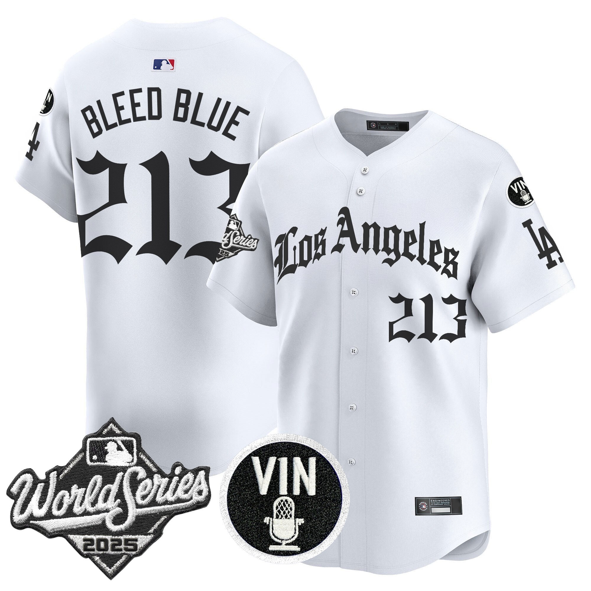 Dodgers 2025 World Series Vapor Premier Limited Jersey - LA Gothic Edition - Stitched