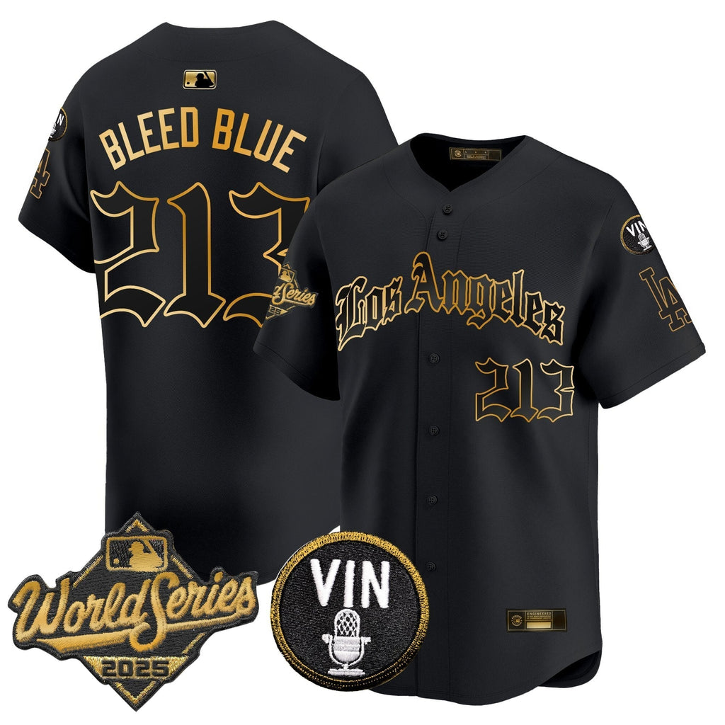 Dodgers 2025 World Series Vapor Premier Limited Jersey - LA Gothic Edition - Stitched