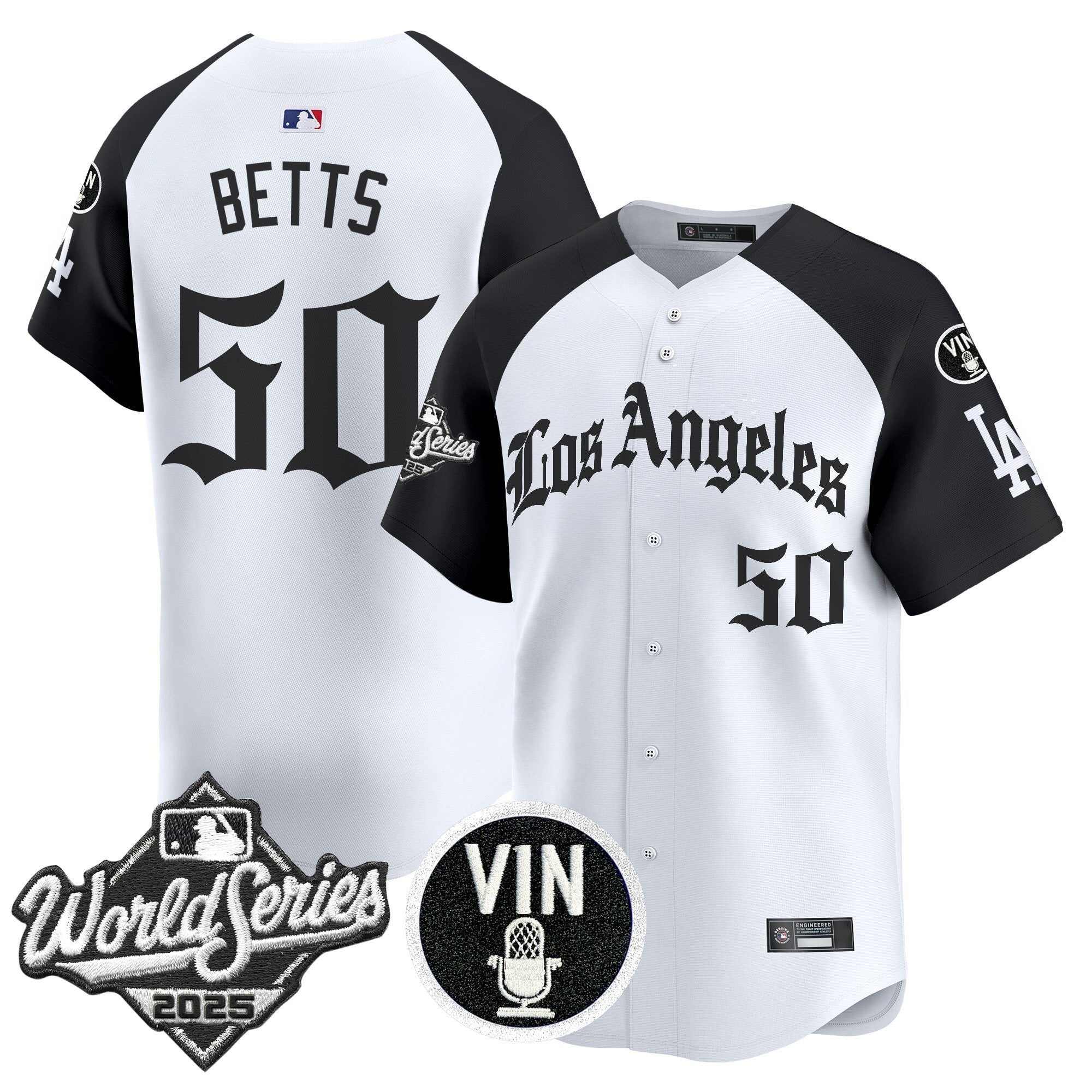 Dodgers 2025 World Series Vapor Premier Limited Jersey - LA Gothic Edition - Stitched