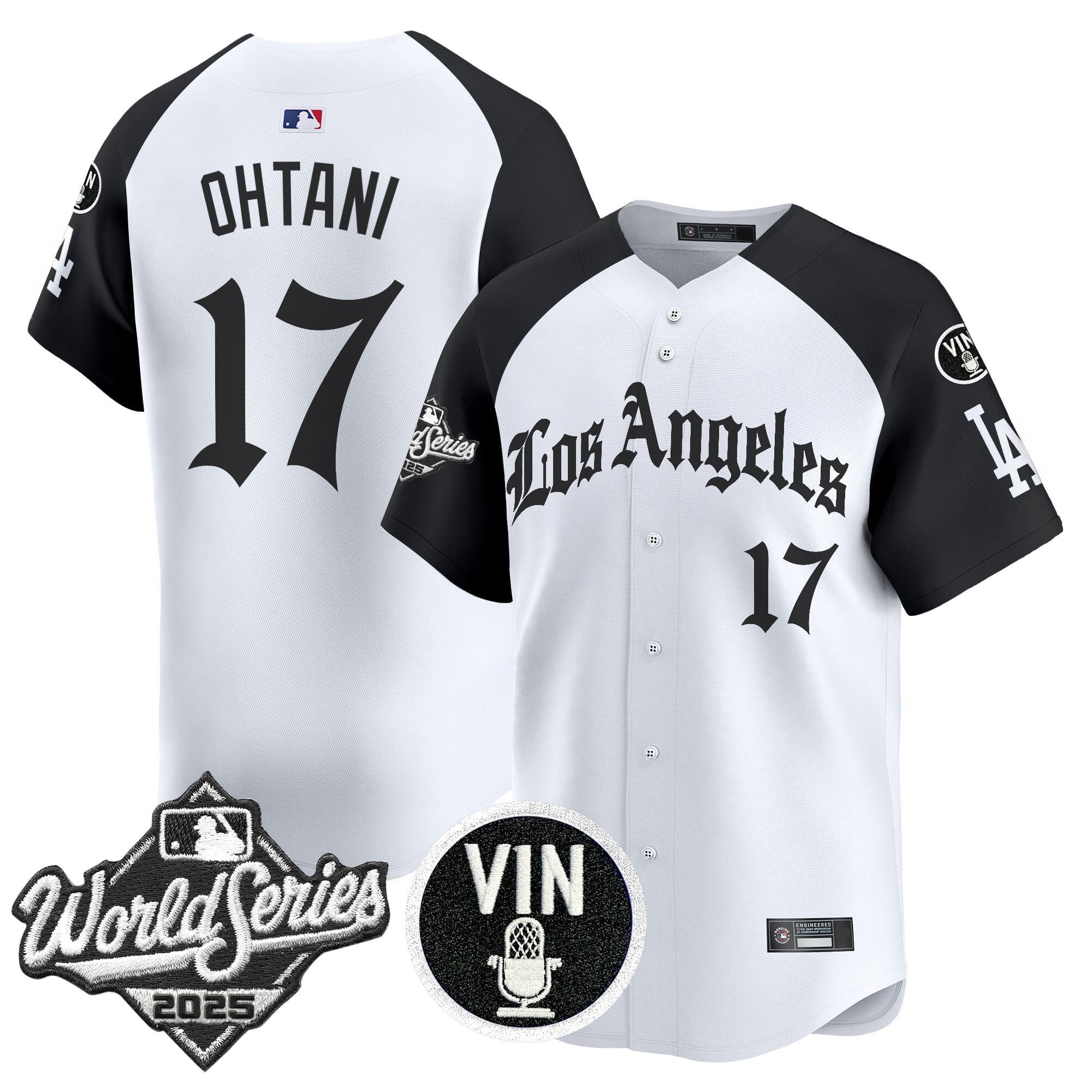 Dodgers 2025 World Series Vapor Premier Limited Jersey - LA Gothic Edition - Stitched