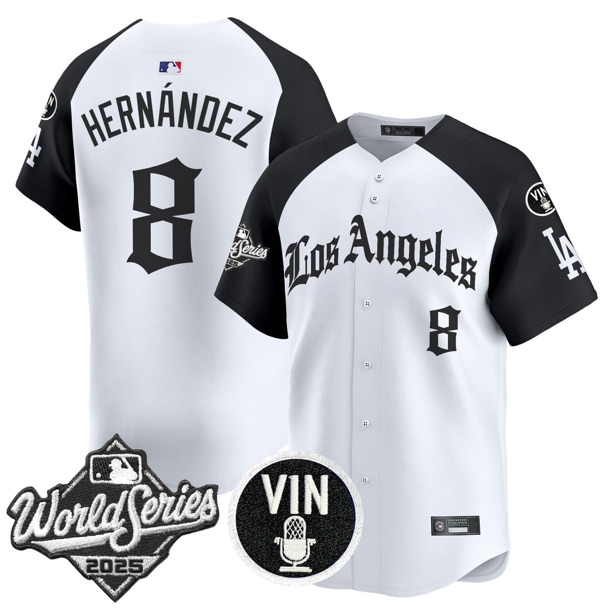 Dodgers 2025 World Series Vapor Premier Limited Jersey - LA Gothic Edition - Stitched