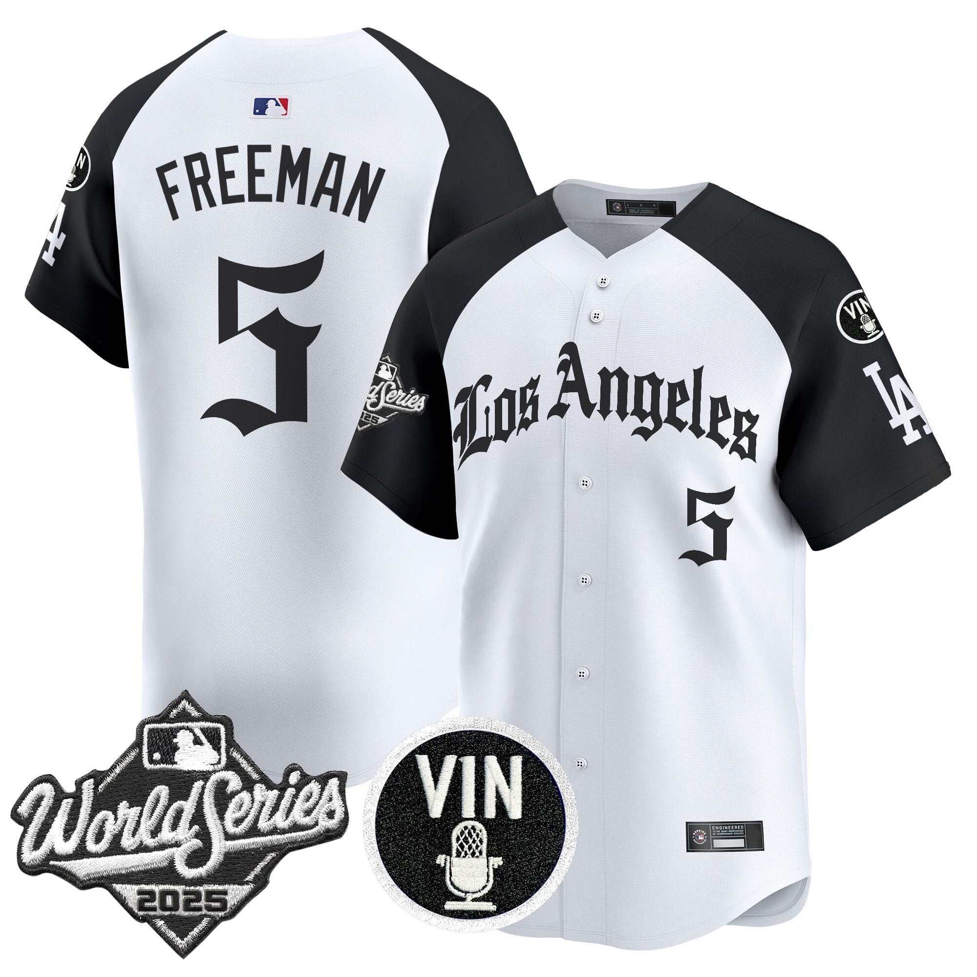 Dodgers 2025 World Series Vapor Premier Limited Jersey - LA Gothic Edition - Stitched