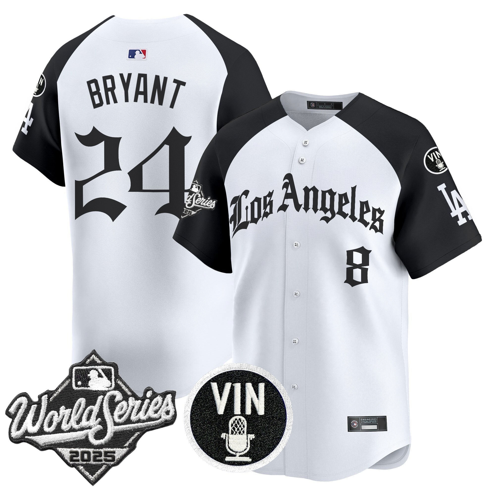 Dodgers 2025 World Series Vapor Premier Limited Jersey - LA Gothic Edition - Stitched