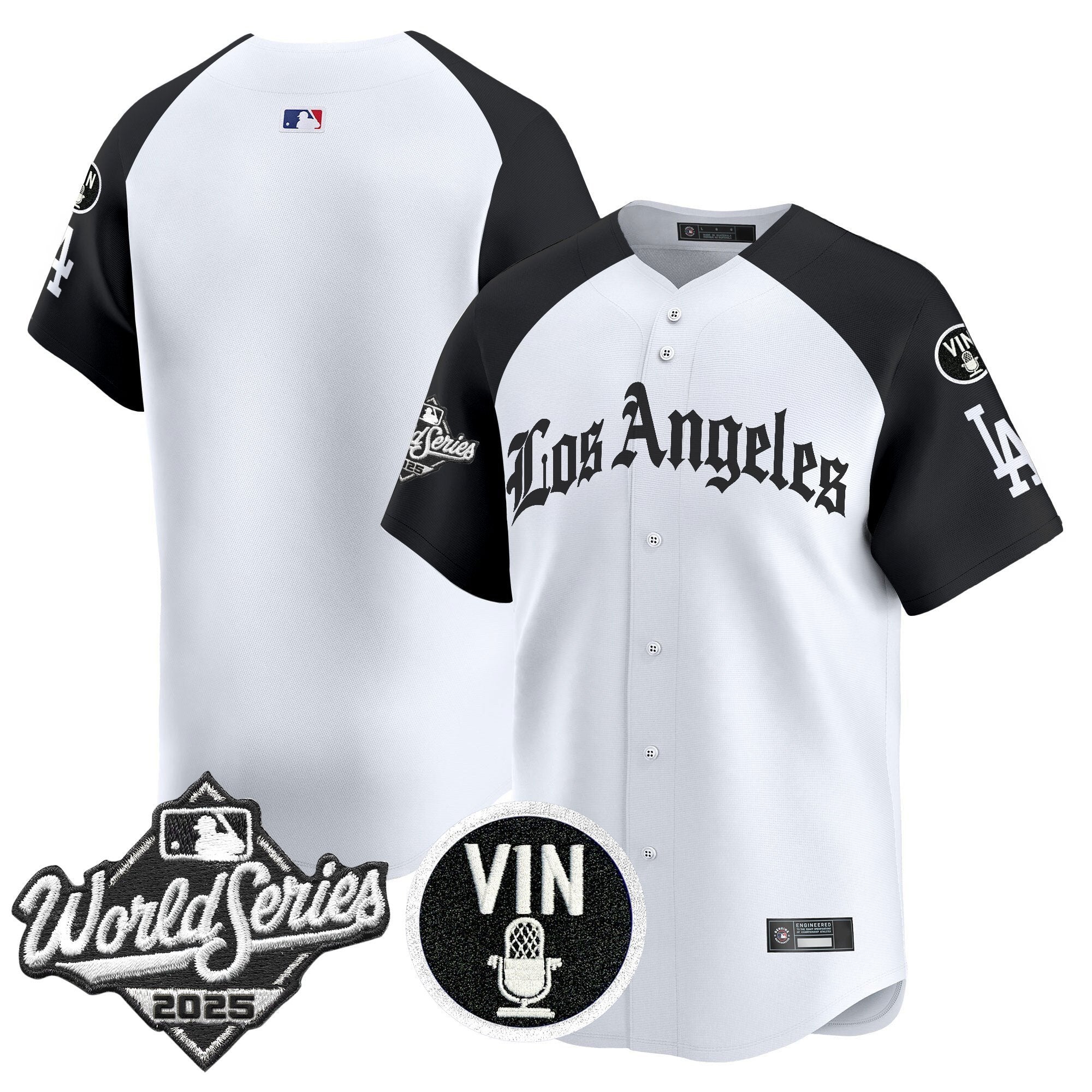 Dodgers 2025 World Series Vapor Premier Limited Jersey - LA Gothic Edition - Stitched