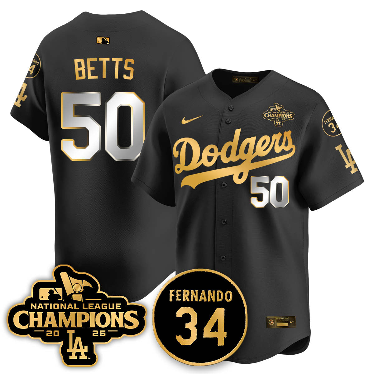 LAD 2025 NL Champions Jersey - Stitched