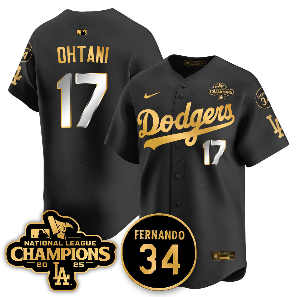 LAD 2025 NL Champions Jersey - Stitched