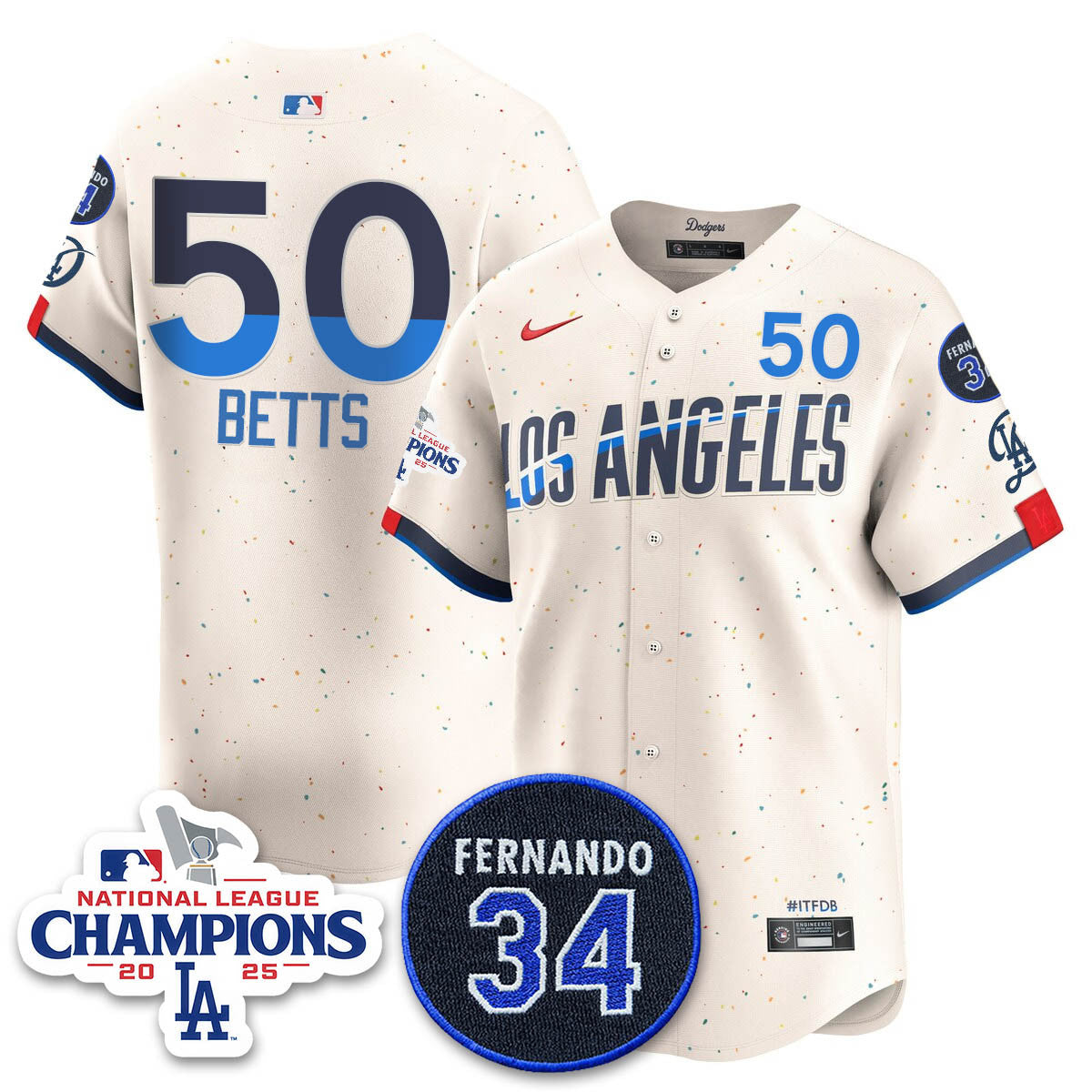 LAD 2025 NL Champions Jersey - Stitched