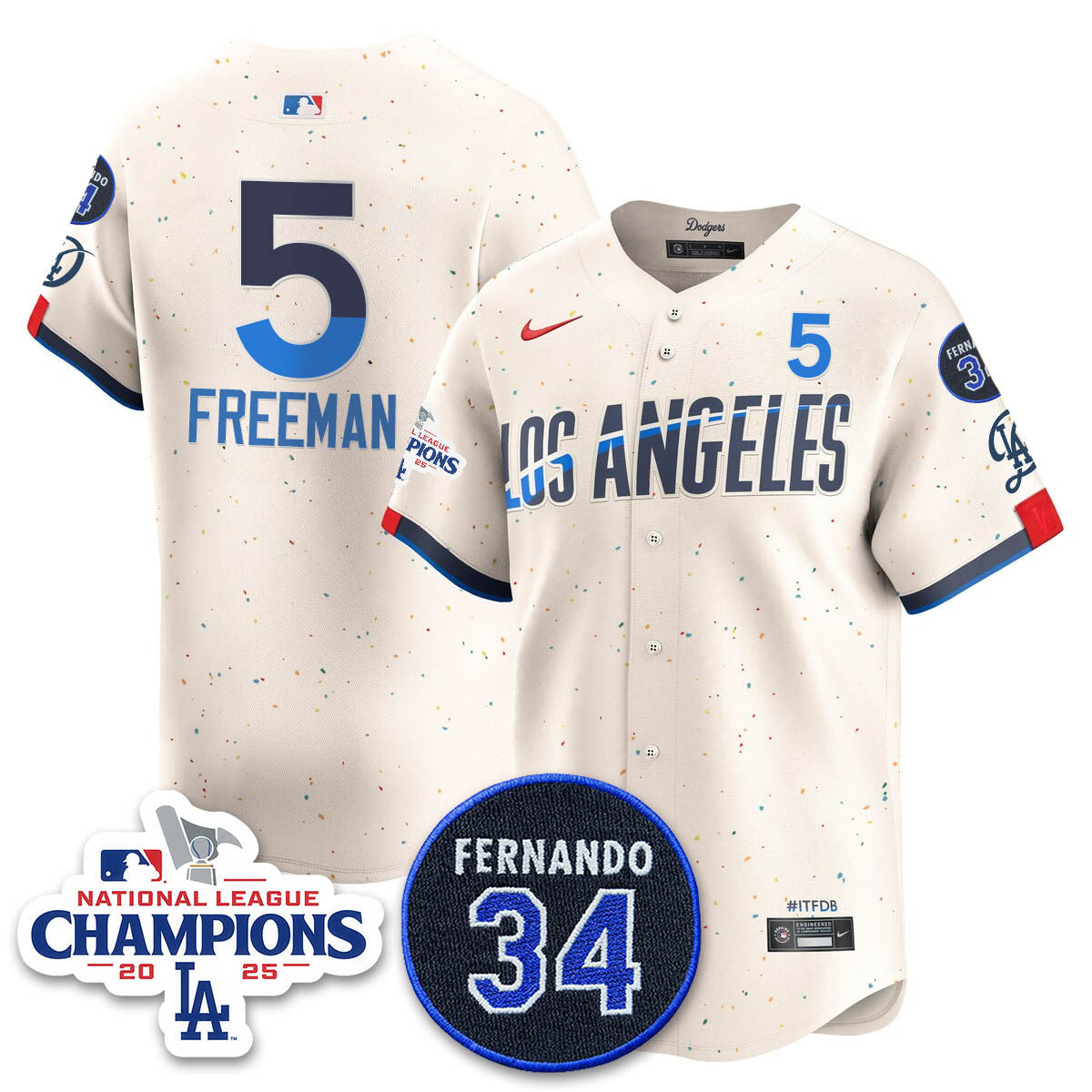 LAD 2025 NL Champions Jersey - Stitched