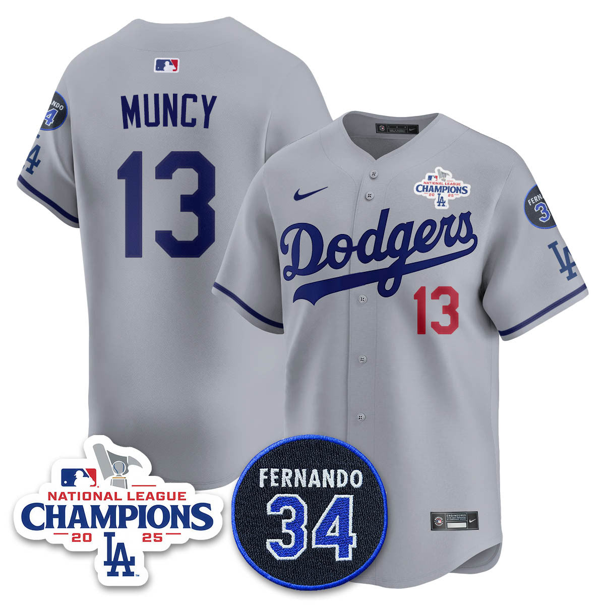 LAD 2025 NL Champions Jersey - Stitched