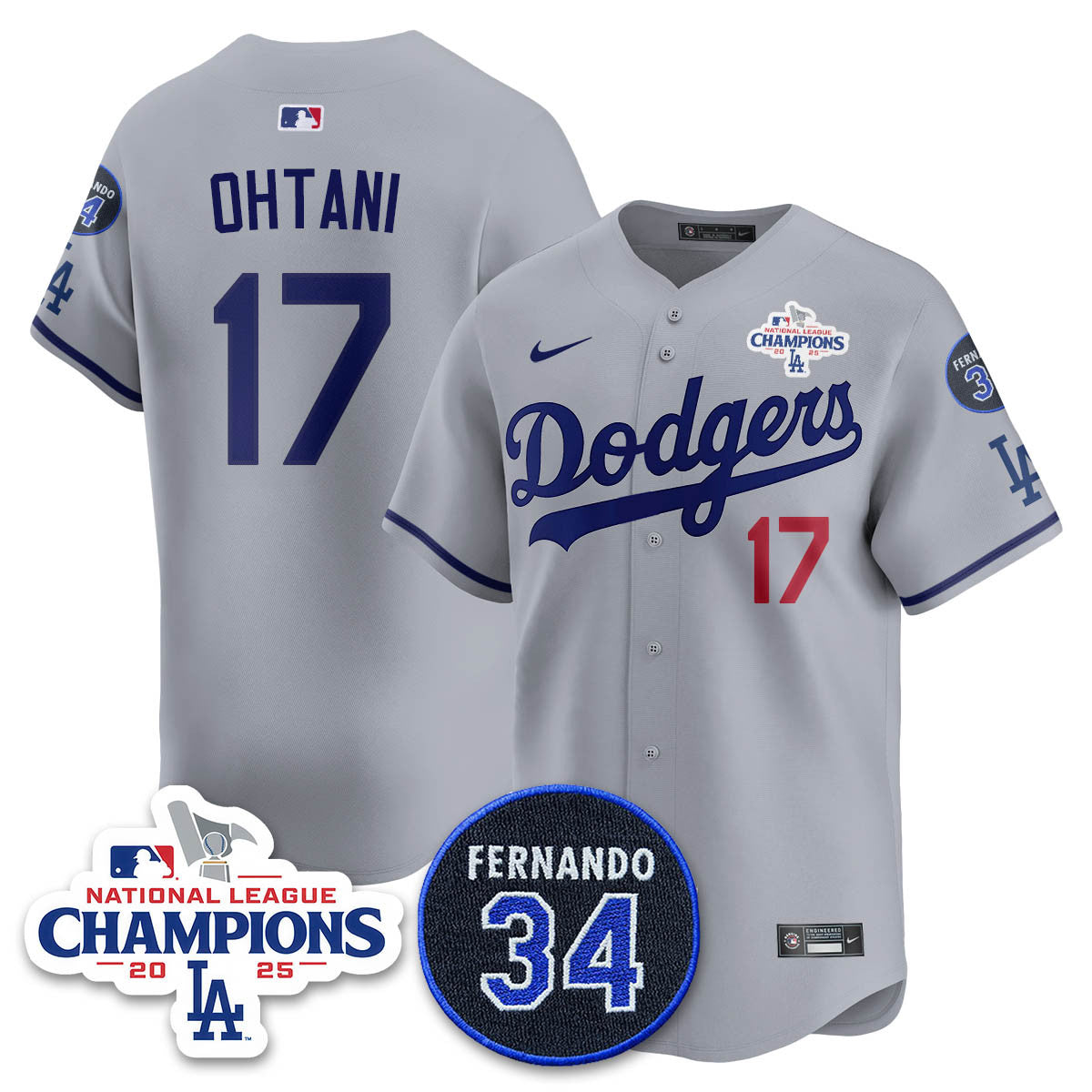 LAD 2025 NL Champions Jersey - Stitched
